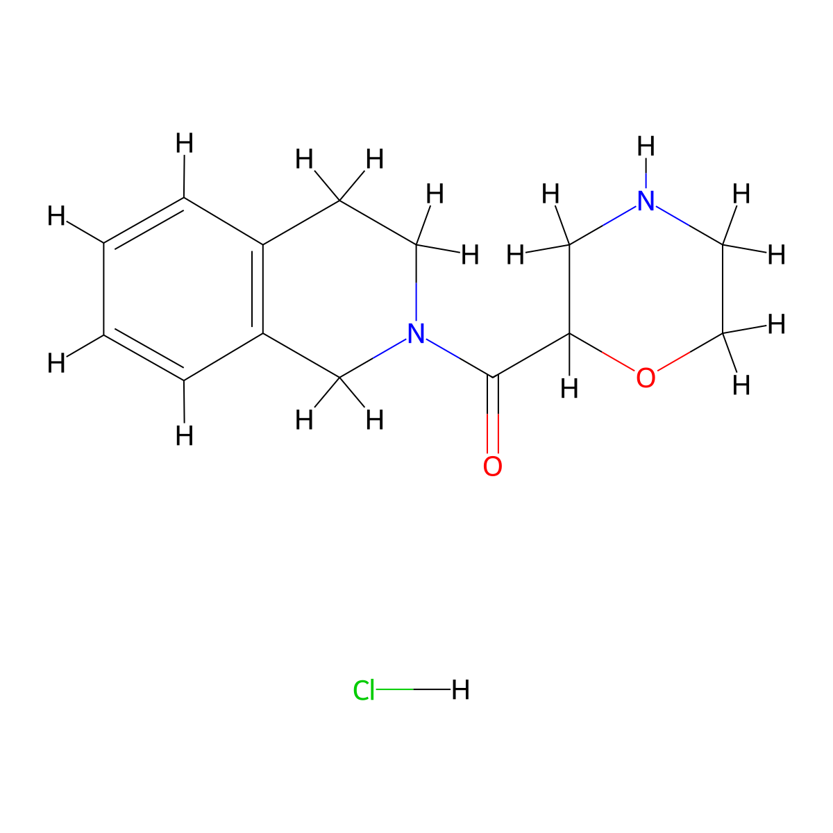 2-(Morpholine-2-carbonyl)-1,2,3,4-tetrahydroisoquinoline hydrochloride molecular structure, CAS 1591026-53-7