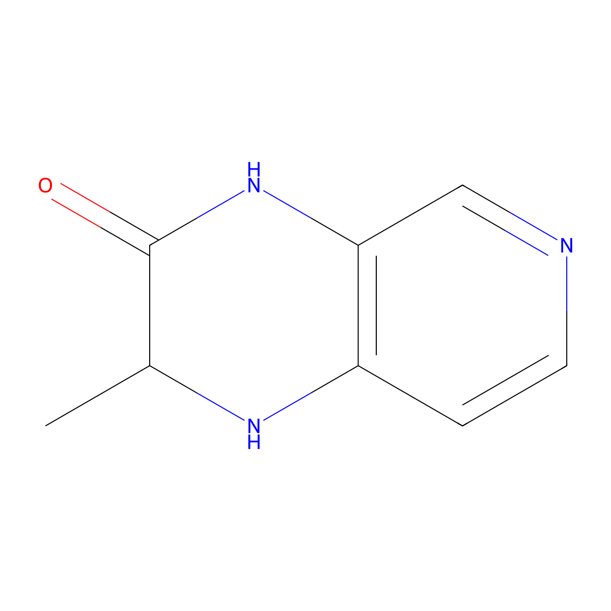 2-methyl-1H,2H,3H,4H-pyrido[3,4-b]pyrazin-3-one molecular structure, CAS 159104-73-1