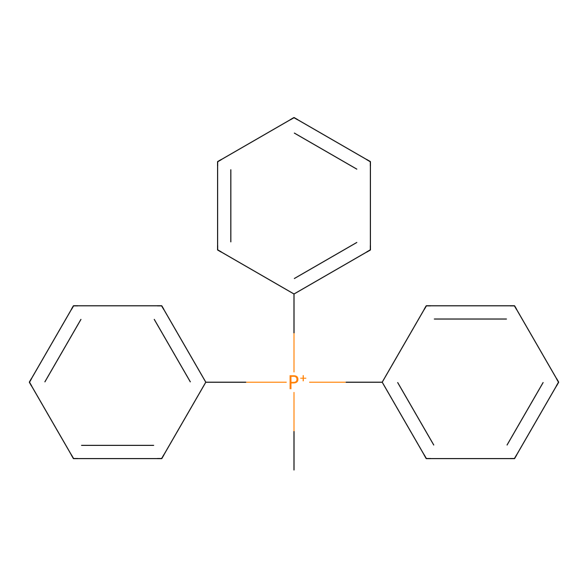 Triphenylmethylphosphonium molecular structure, CAS 15912-74-0