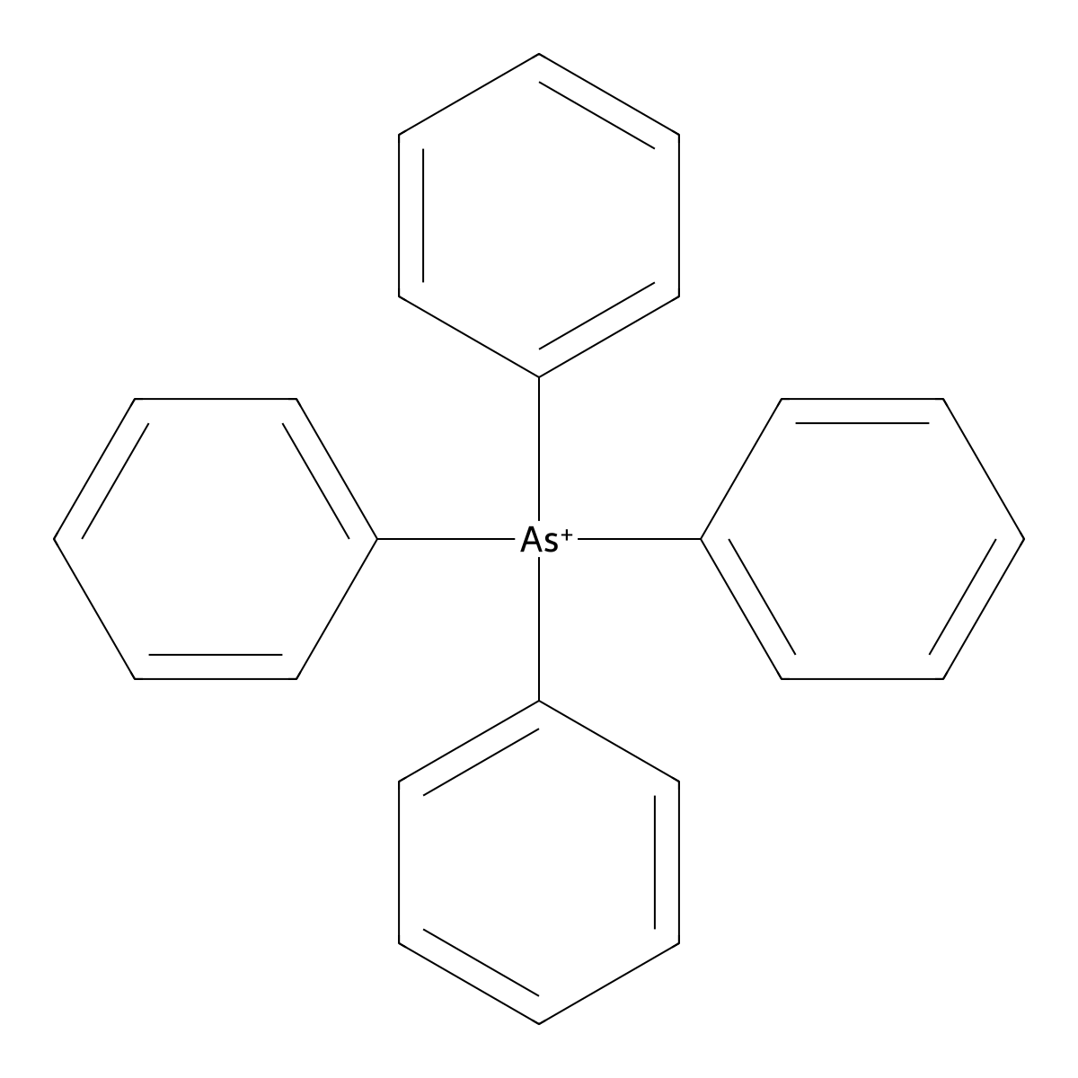 Tetraphenylarsonium molecular structure, CAS 15912-80-8