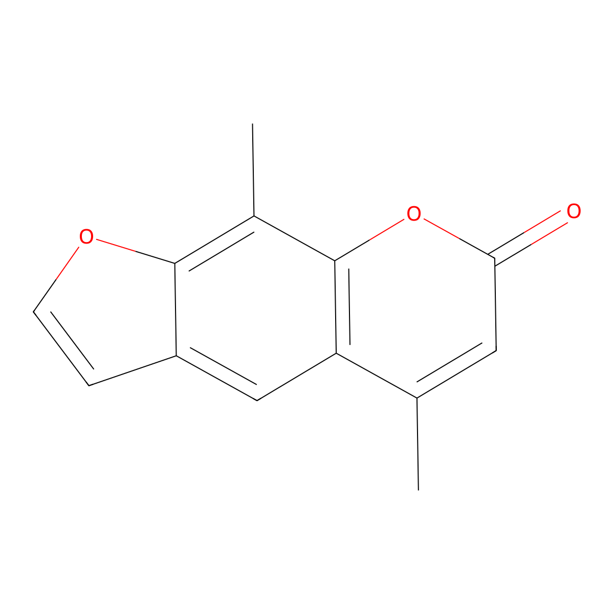 4,8-Dimethyl-5'-carboxypsoralen molecular structure, CAS 15912-90-0