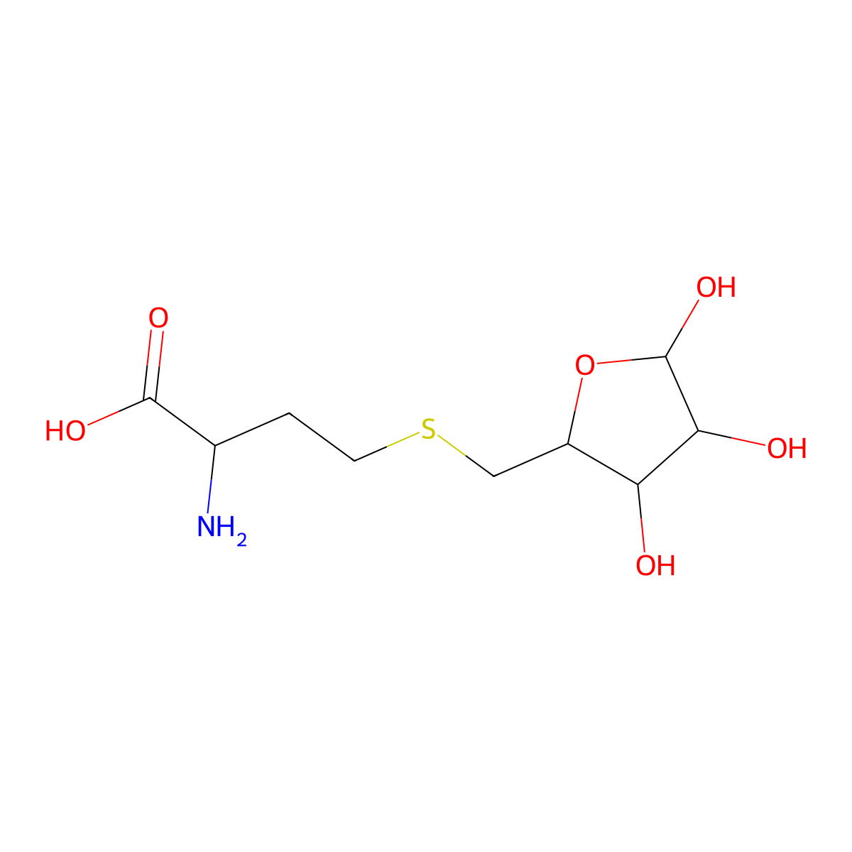 S-Ribosyl-L-homocysteine molecular structure, CAS 15912-98-8
