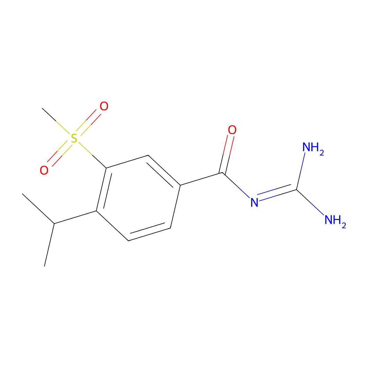 Cariporide molecular structure, CAS 159138-80-4