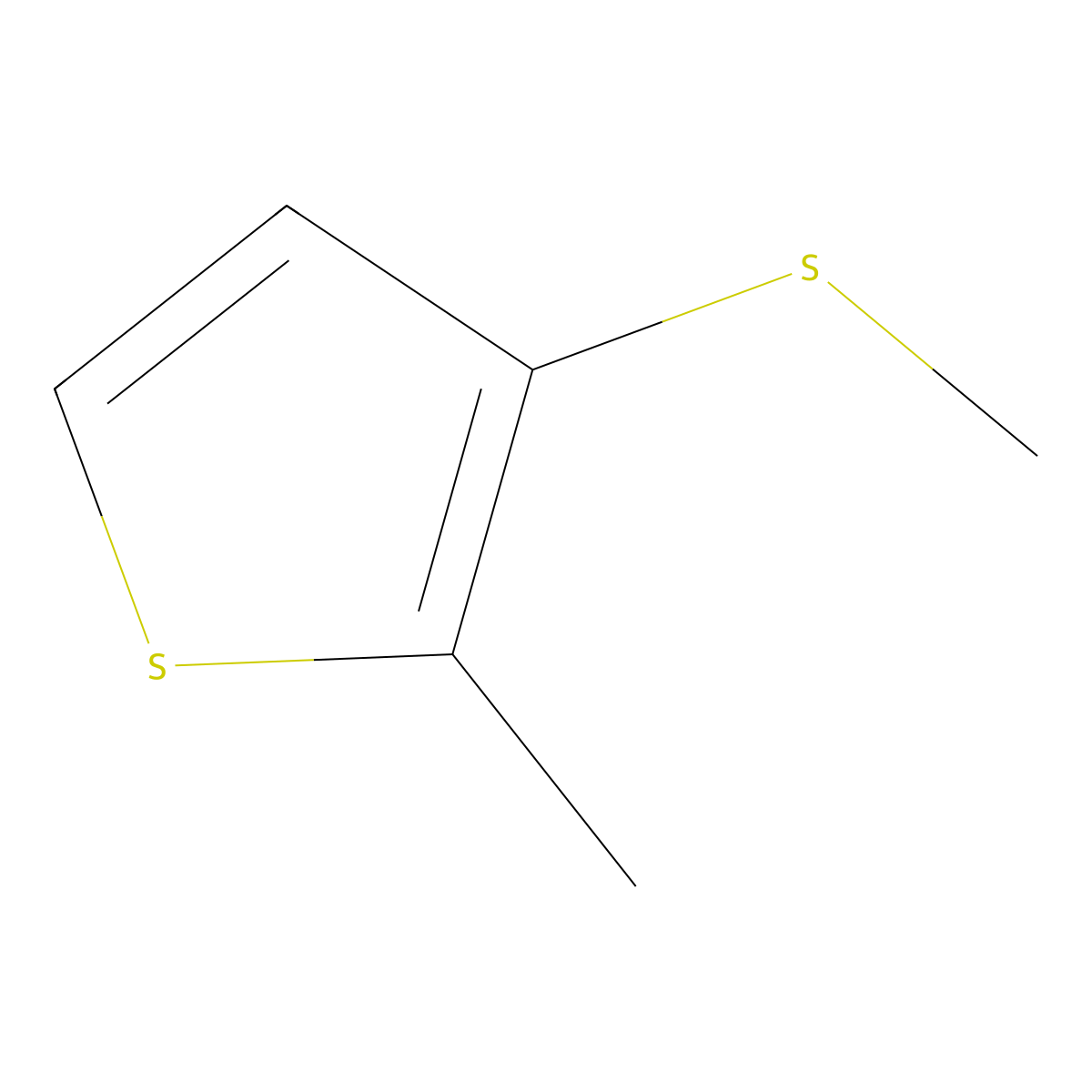 2-Methyl-3-(methylthio)thiophene molecular structure, CAS 159144-70-4