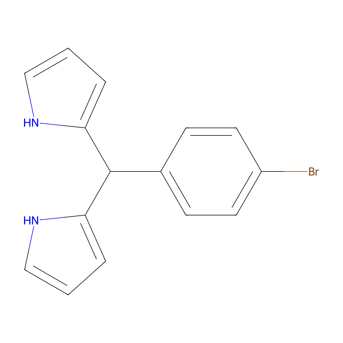 5-(4-Bromophenyl)dipyrromethane molecular structure, CAS 159152-11-1