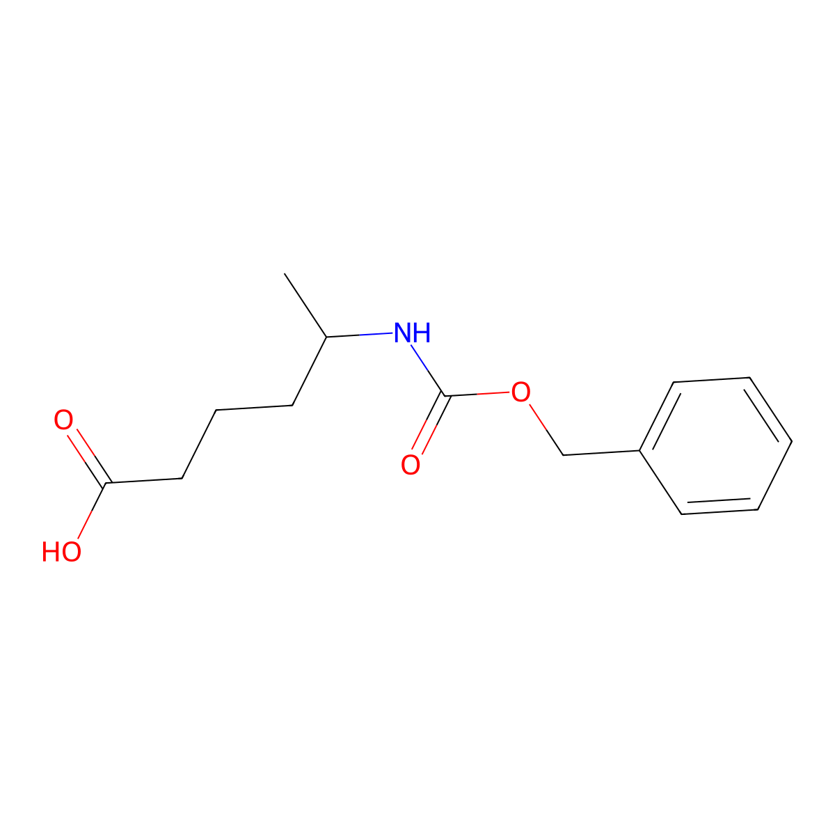 5-{[(Benzyloxy)carbonyl]amino}hexanoic acid molecular structure, CAS 159153-36-3