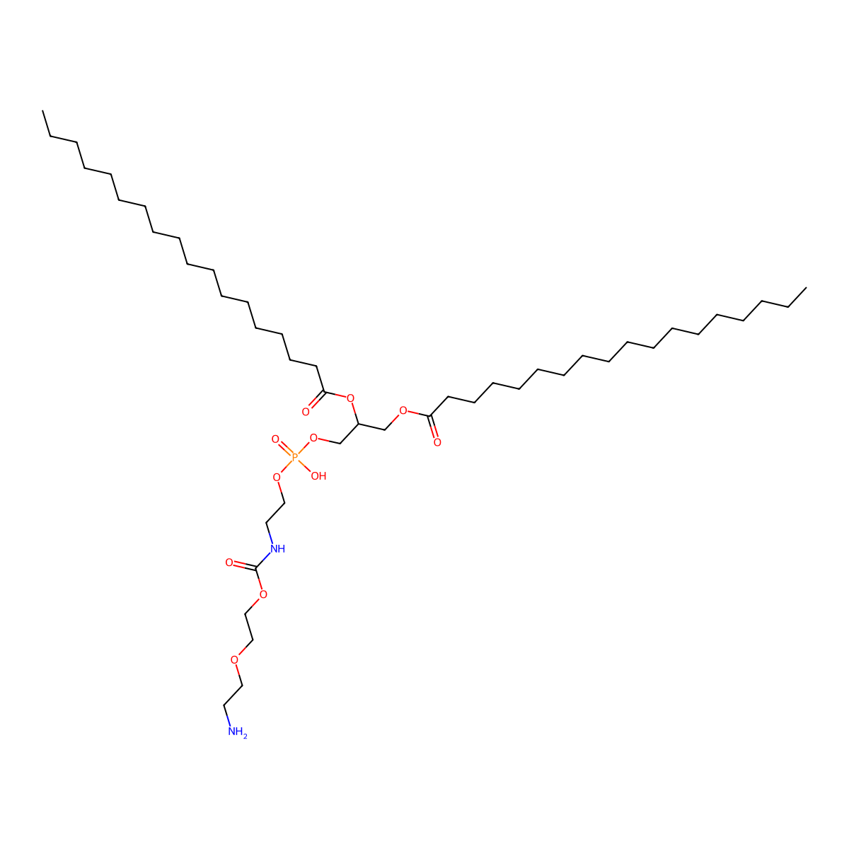 DSPE-PEG(2000) sodium salt molecular structure, CAS 159156-98-6