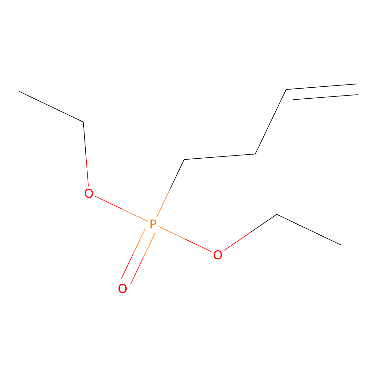 Diethyl 3-butenylphosphonate molecular structure, CAS 15916-48-0