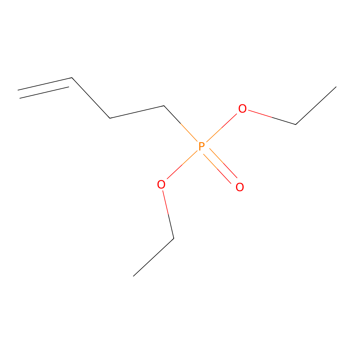 Diethyl 3-butenylphosphonate molecular structure, CAS 15916-48-0
