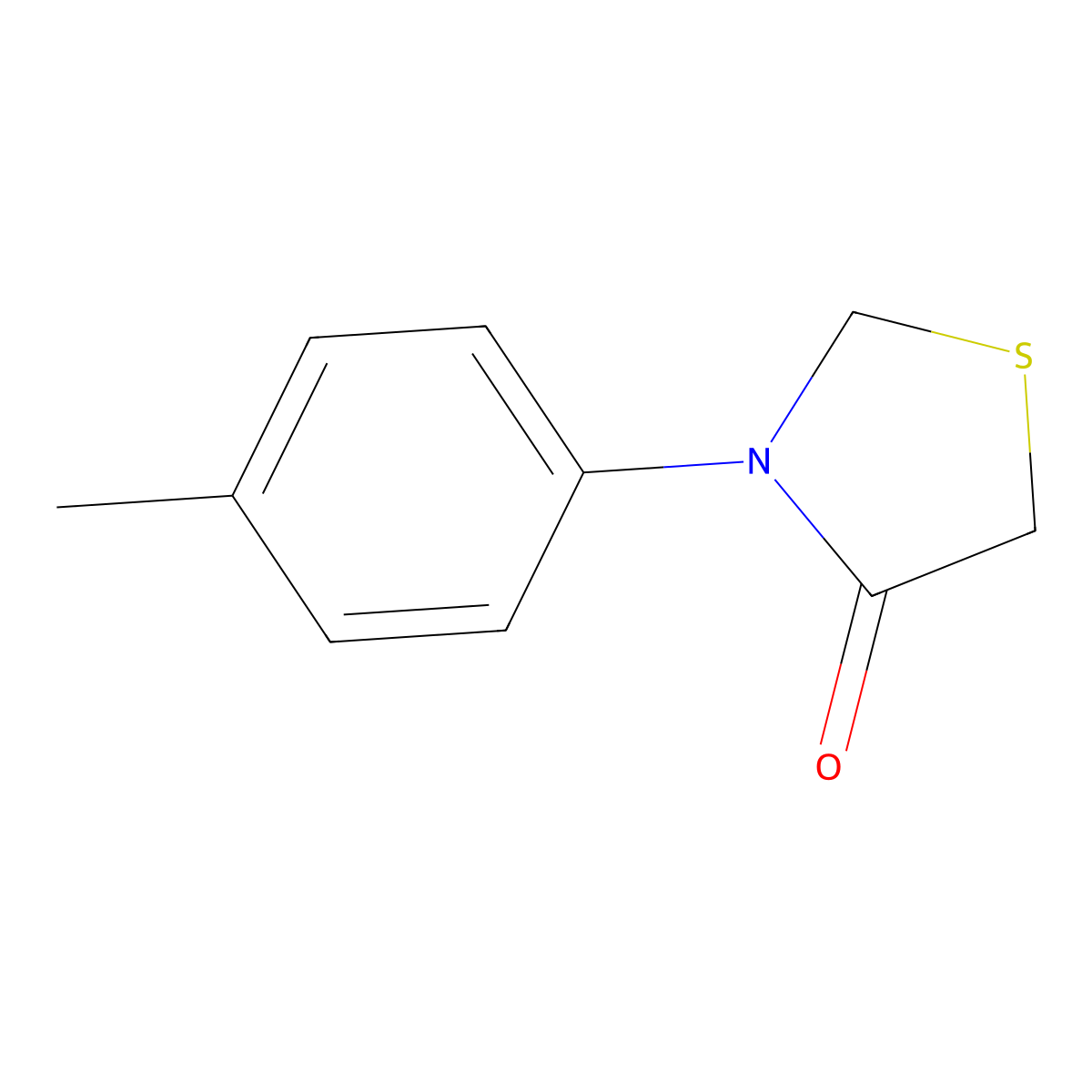 3-(4-Methylphenyl)-1,3-thiazolidin-4-one molecular structure, CAS 159176-85-9