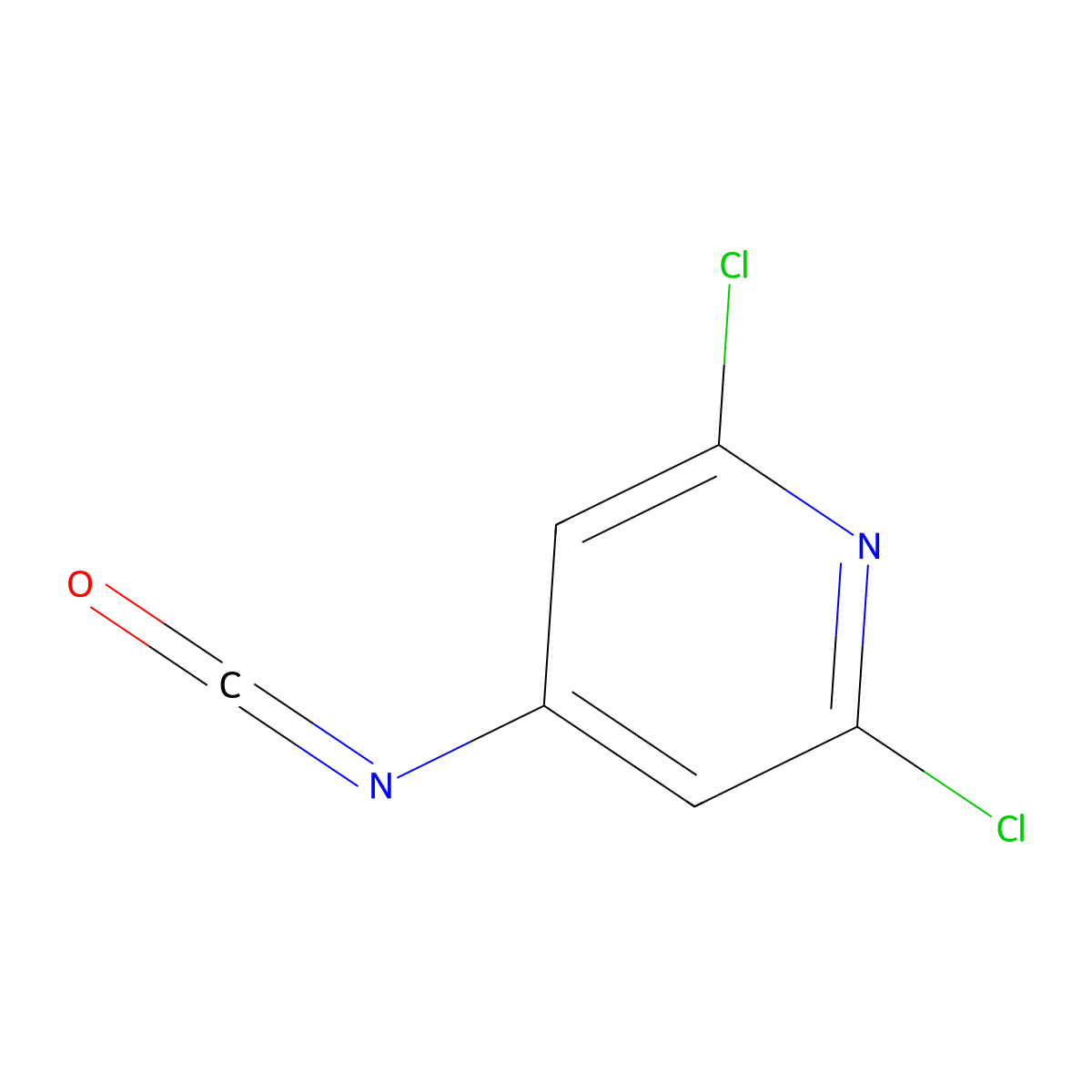 2,6-Dichloro-4-isocyanatopyridine molecular structure, CAS 159178-03-7