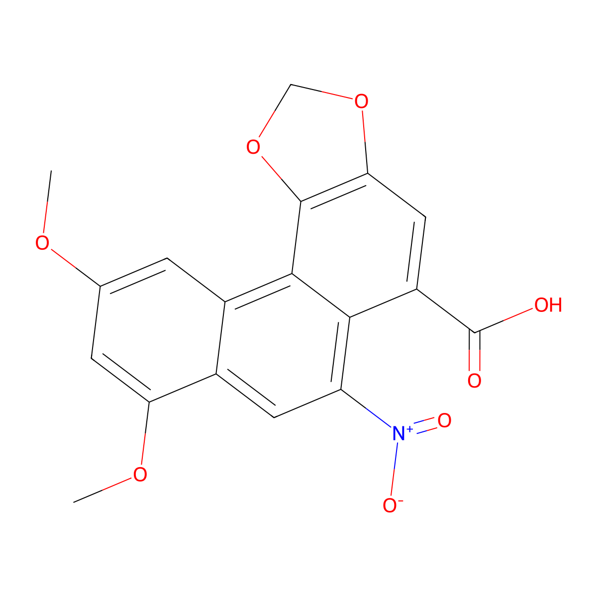 Aristolochic Acid Iv molecular structure, CAS 15918-62-4