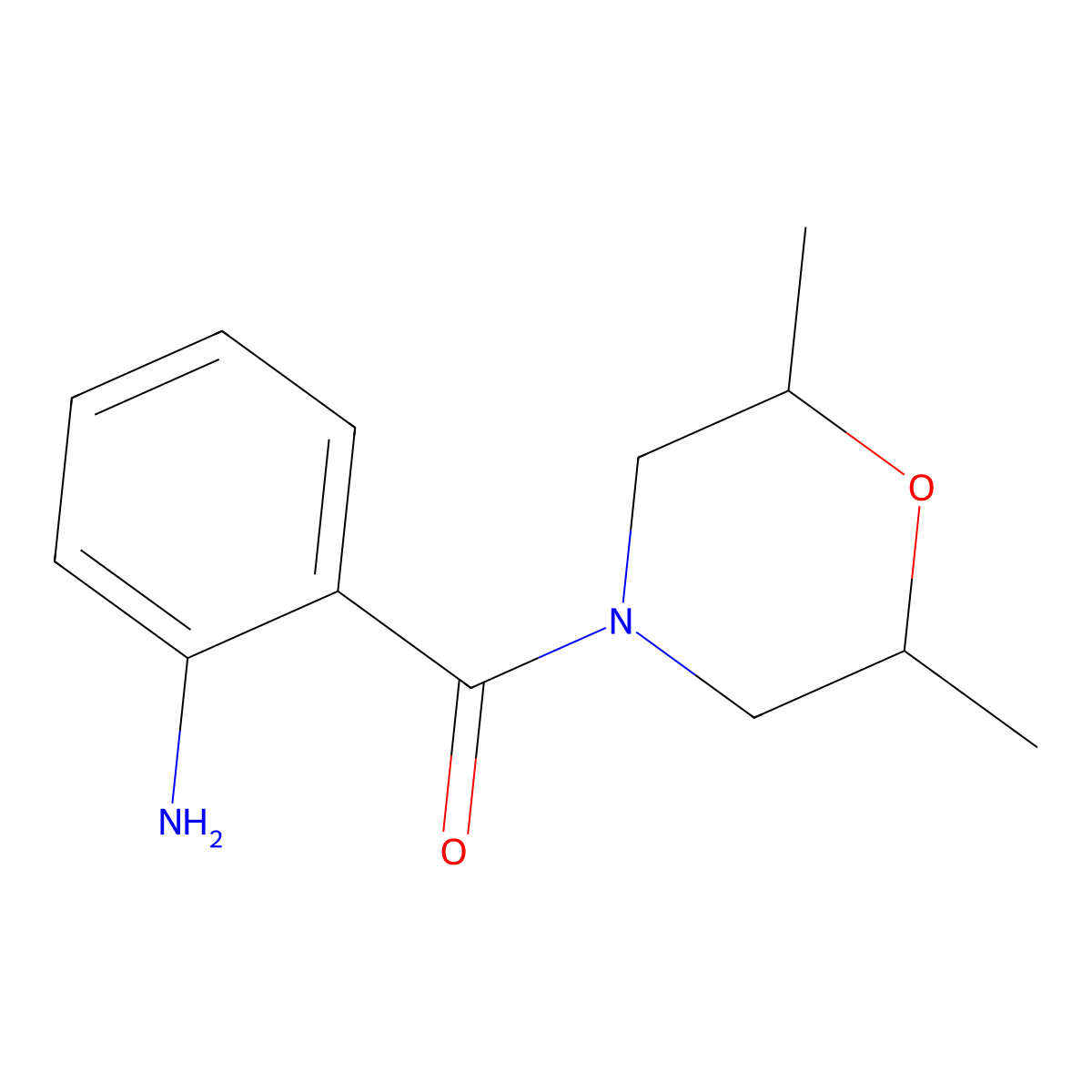 2-(2,6-Dimethylmorpholine-4-carbonyl)aniline molecular structure, CAS 159180-53-7