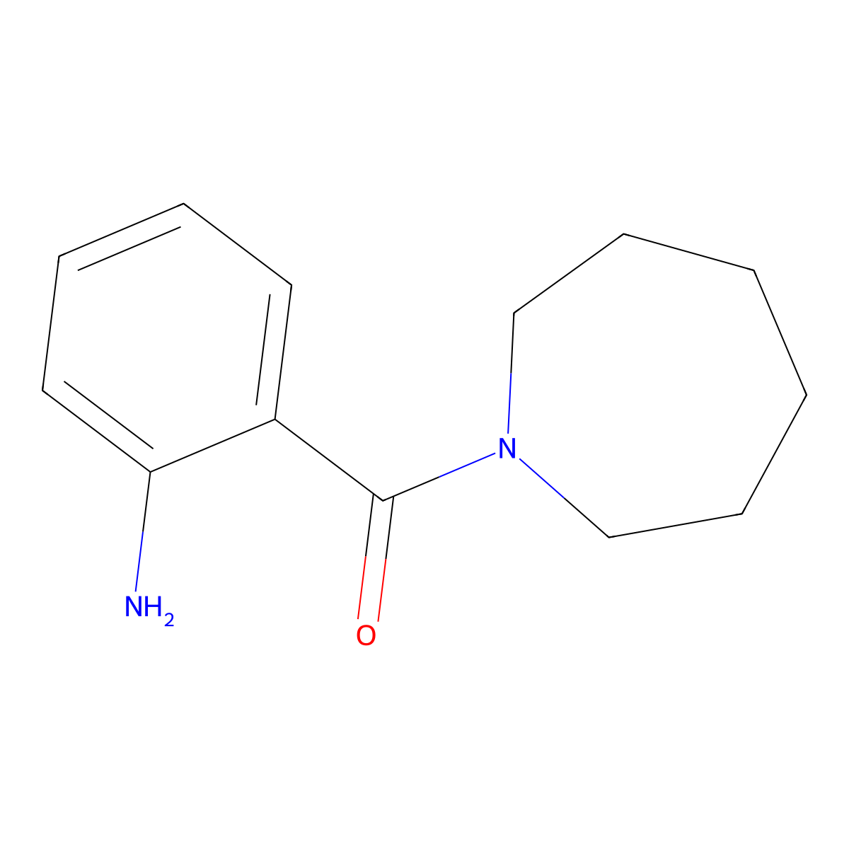 2-(1-Azepanylcarbonyl)aniline molecular structure, CAS 159180-54-8