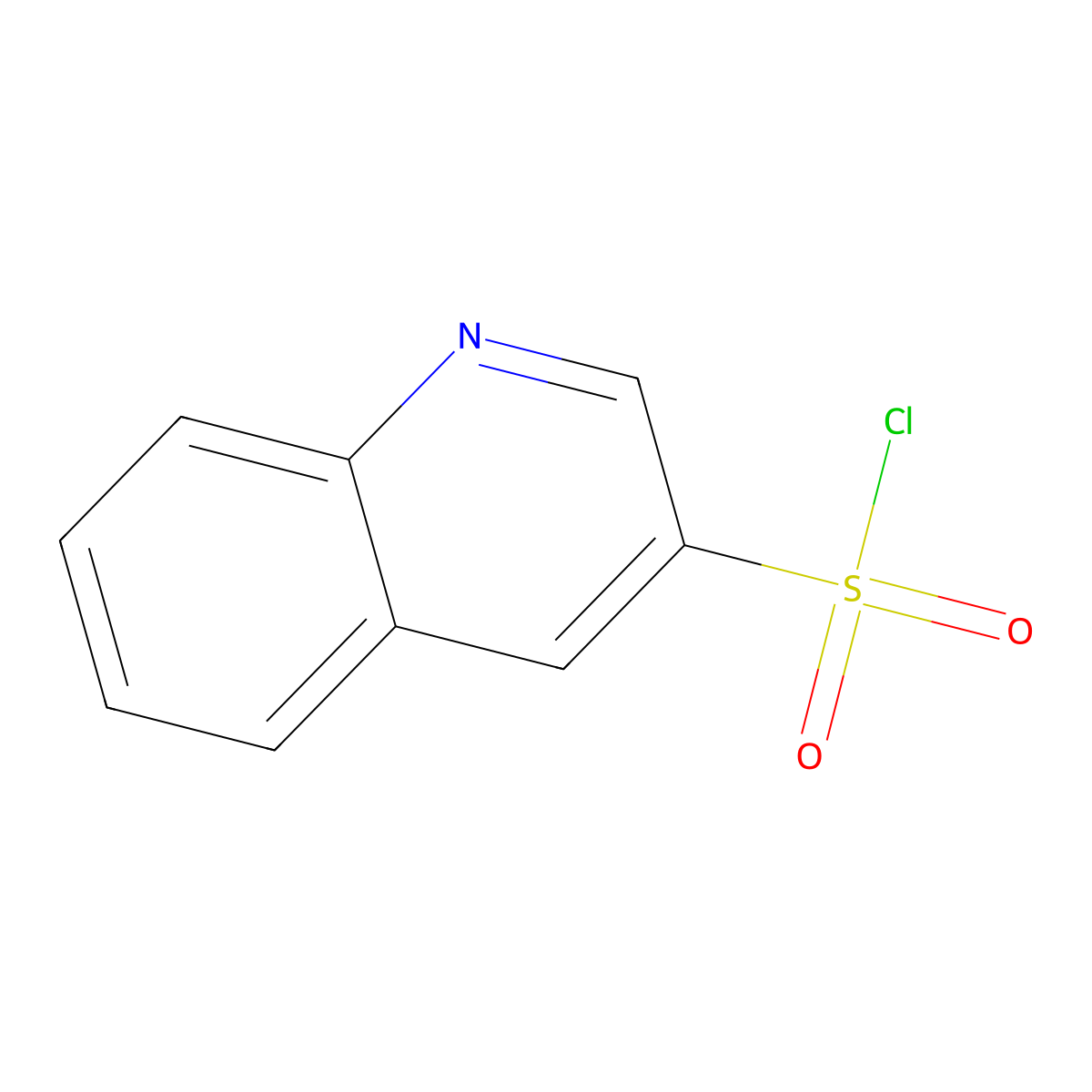 Quinoline-3-sulfonyl chloride molecular structure, CAS 159182-40-8