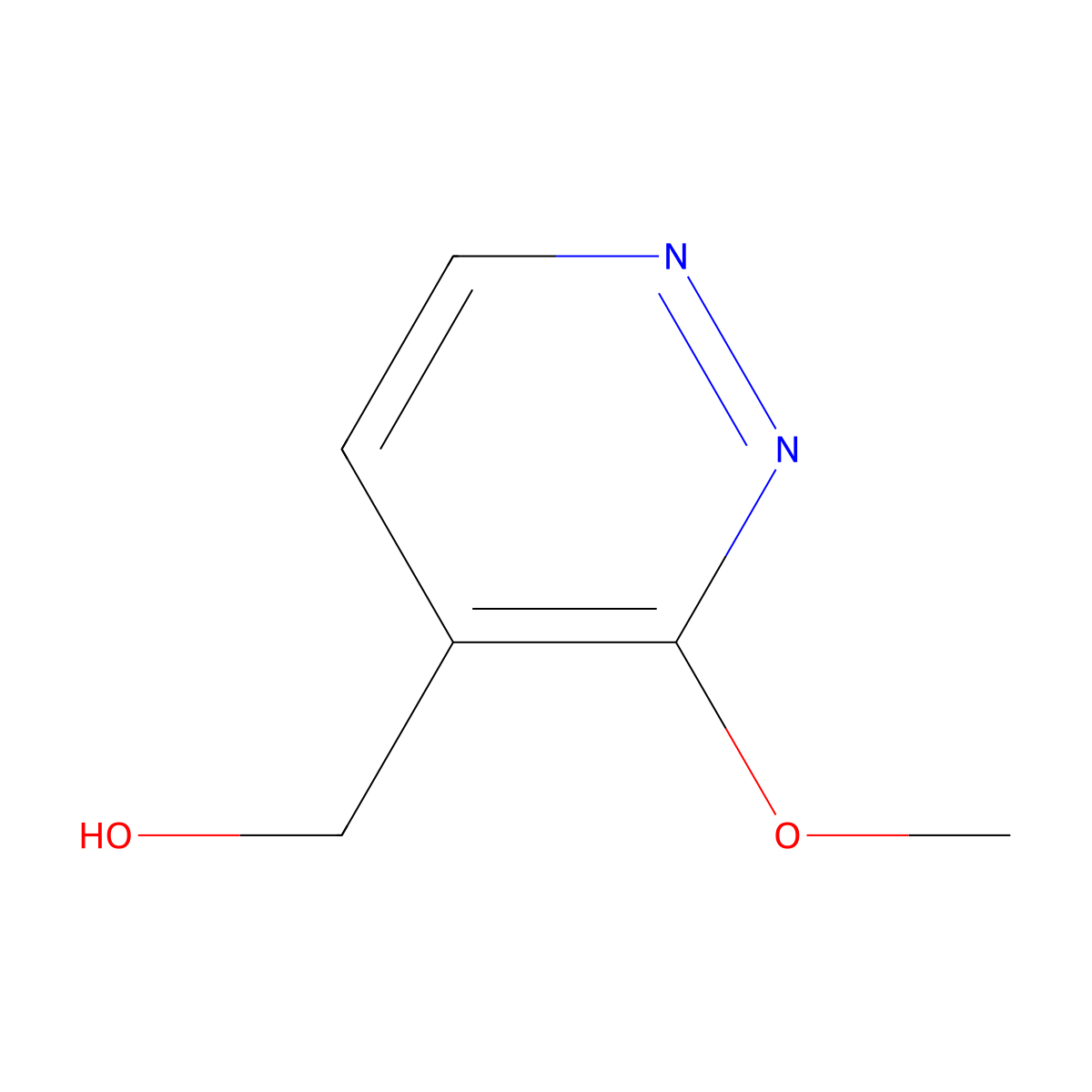 (3-Methoxypyridazin-4-YL)methanol molecular structure, CAS 1591827-03-0