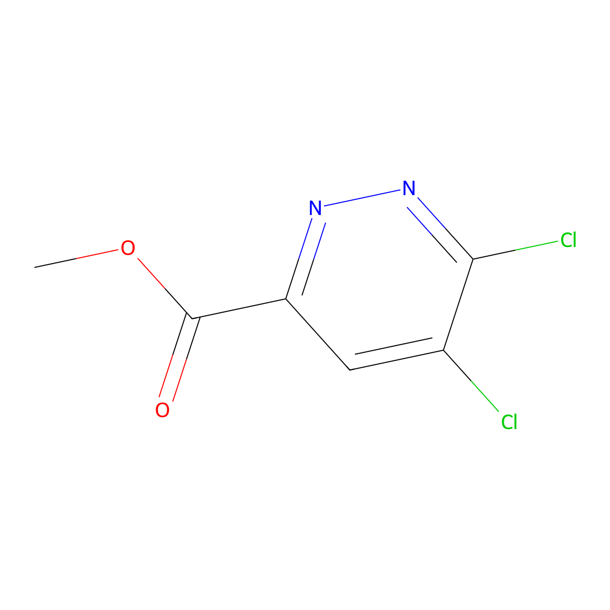 Methyl 5,6-dichloropyridazine-3-carboxylate molecular structure, CAS 1591827-51-8