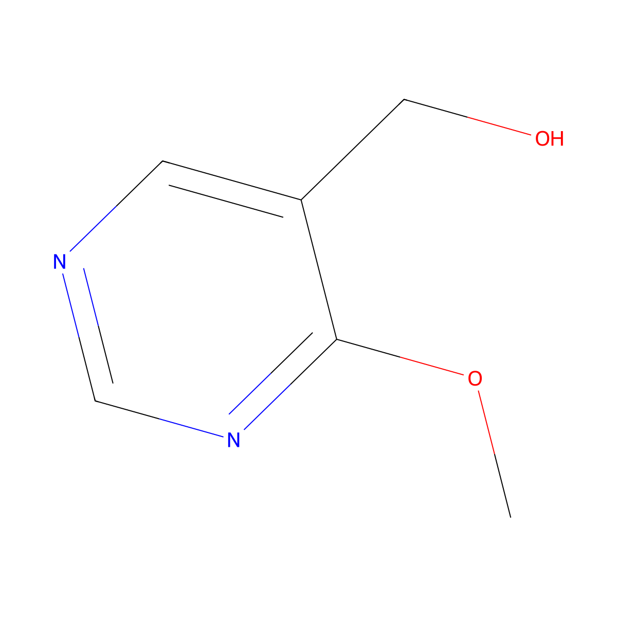 (4-Methoxypyrimidin-5-YL)methanol molecular structure, CAS 1591828-27-1