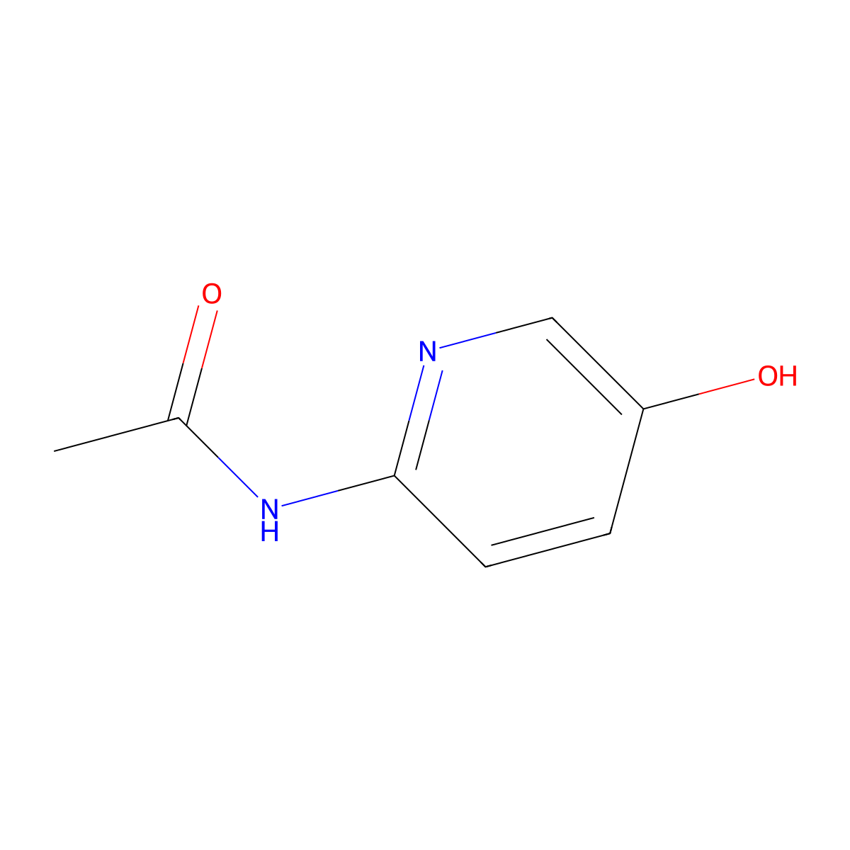 N-(5-Hydroxypyridin-2-yl)acetamide molecular structure, CAS 159183-89-8