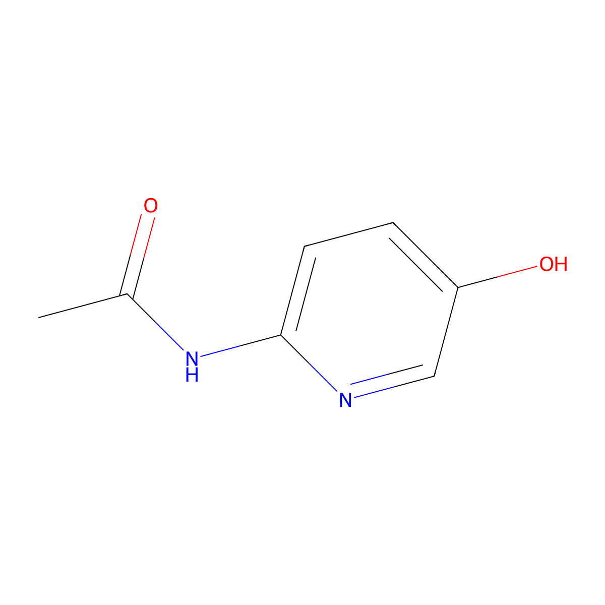 N-(5-Hydroxypyridin-2-yl)acetamide molecular structure, CAS 159183-89-8