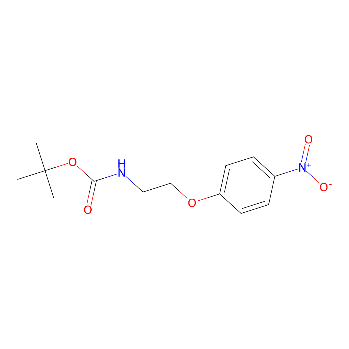 tert-Butyl (2-(4-nitrophenoxy)ethyl)carbamate molecular structure, CAS 159184-14-2