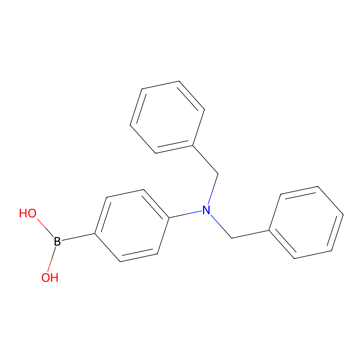 4-(N,N-Dibenzylamino)phenylboronic acid molecular structure, CAS 159191-44-3