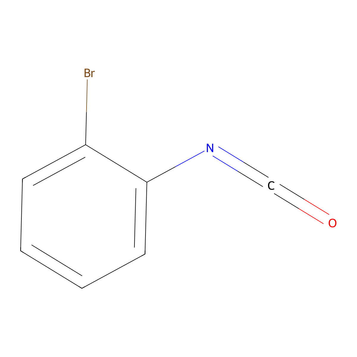 2-Bromophenyl isocyanate molecular structure, CAS 1592-00-3