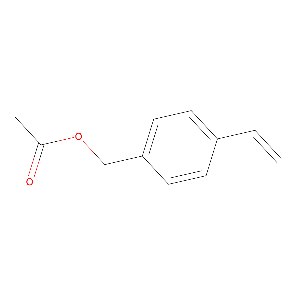 4-Vinylbenzyl acetate molecular structure, CAS 1592-12-7