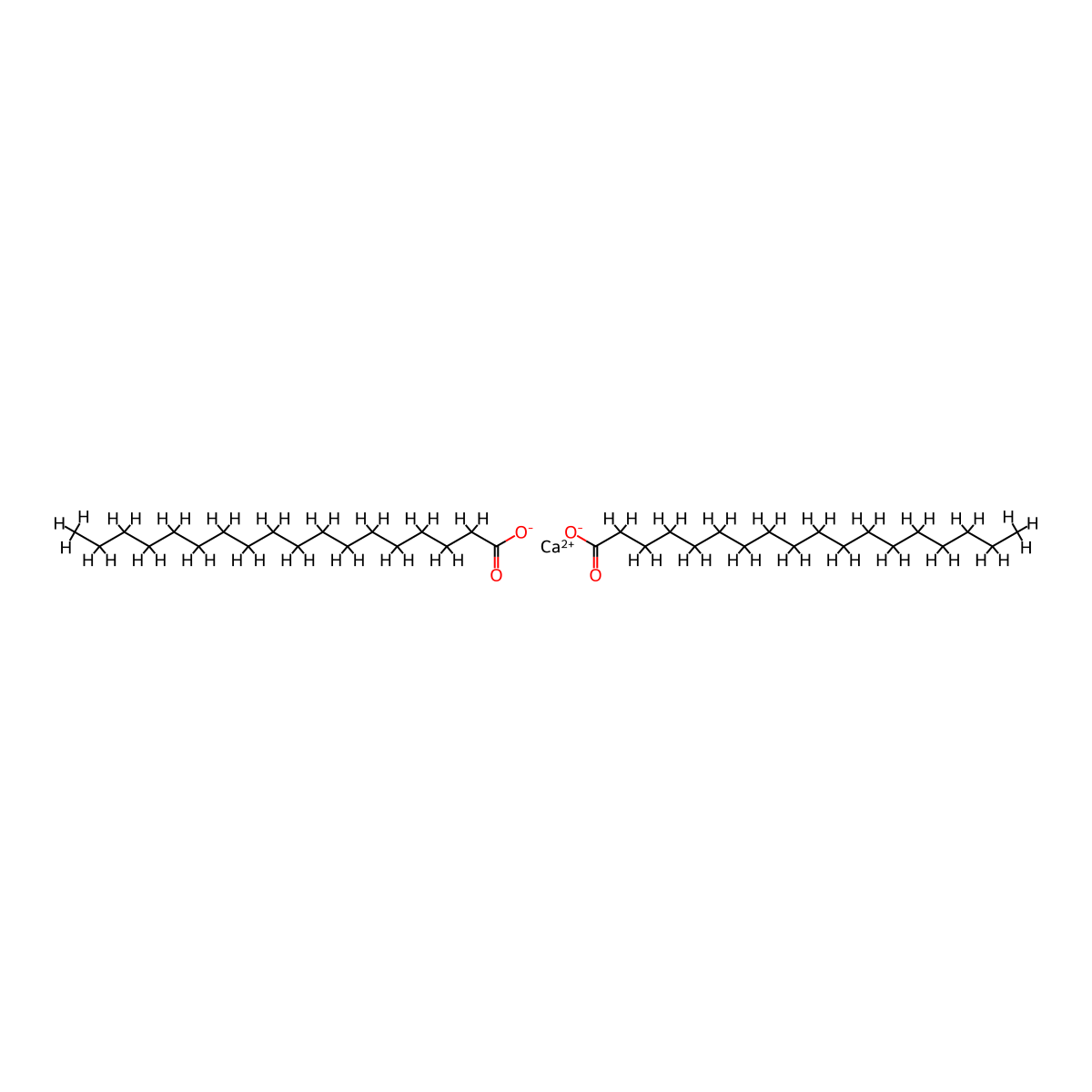 Calcium Stearate molecular structure, CAS 1592-23-0