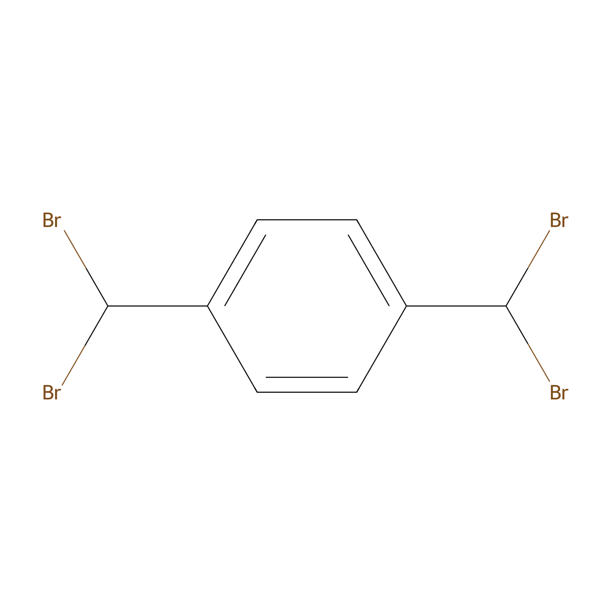 Benzene, 1,4-bis(dibromomethyl)- molecular structure, CAS 1592-31-0
