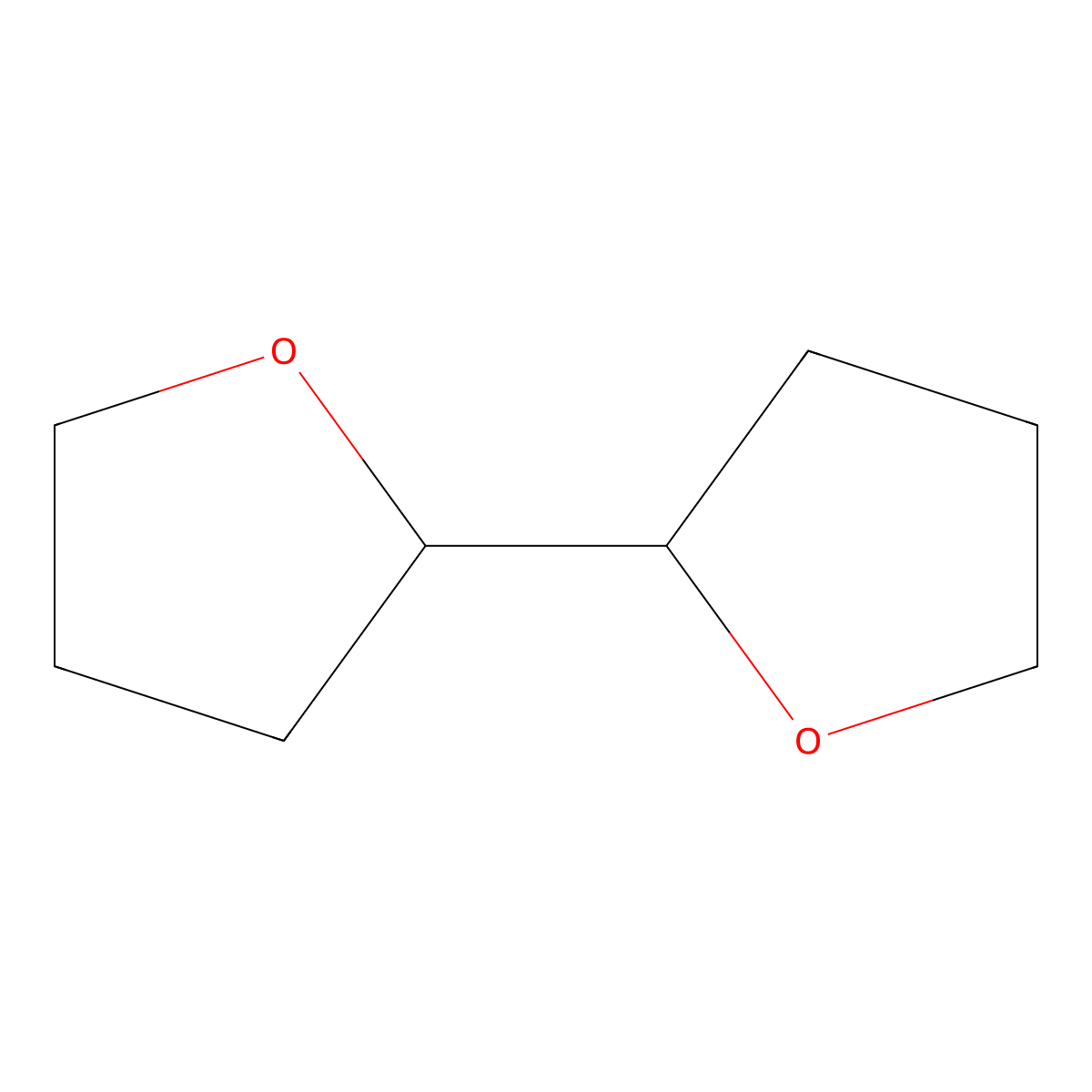 2,2'-Bifuran, octahydro- molecular structure, CAS 1592-33-2