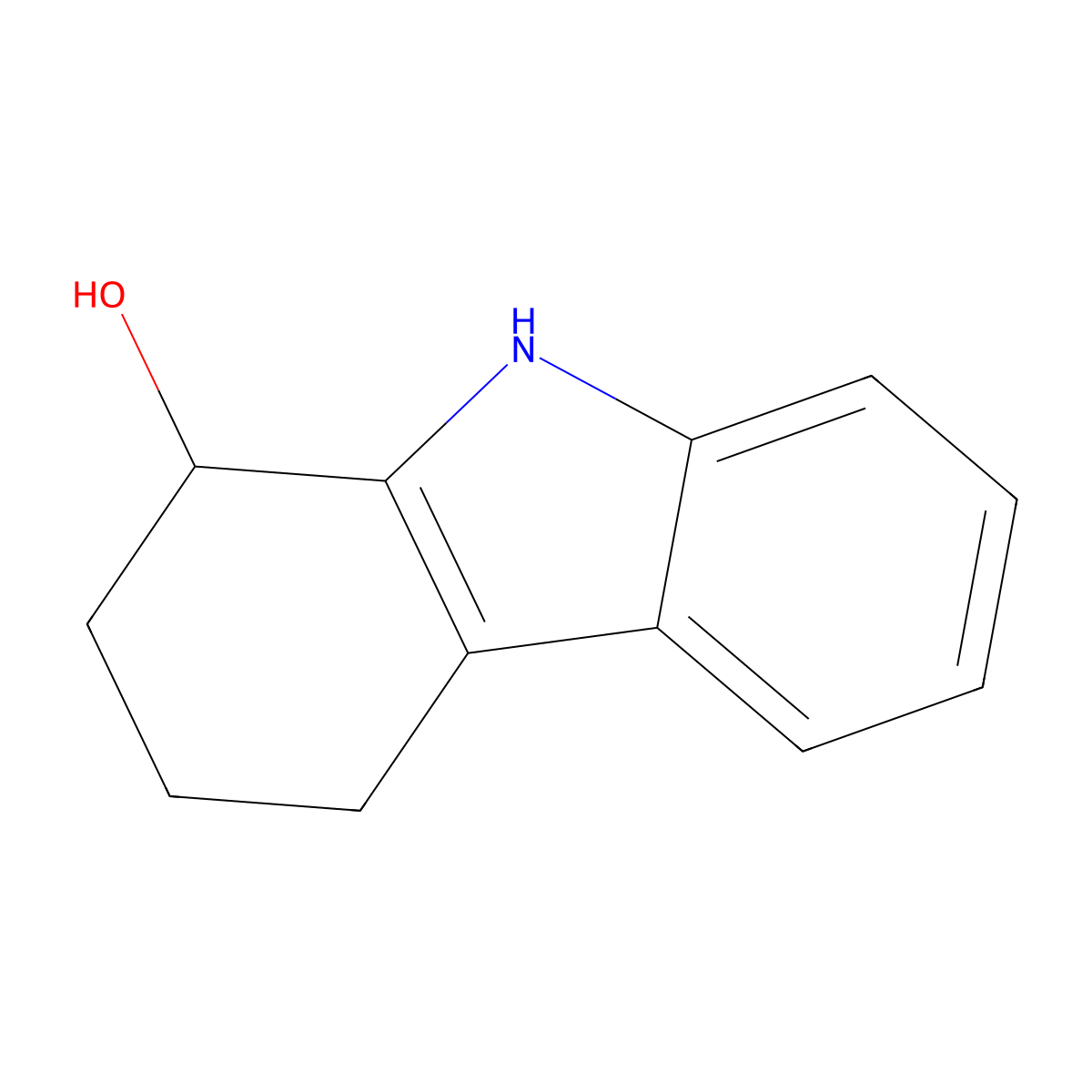 2,3,4,9-tetrahydro-1H-carbazol-1-ol molecular structure, CAS 1592-62-7