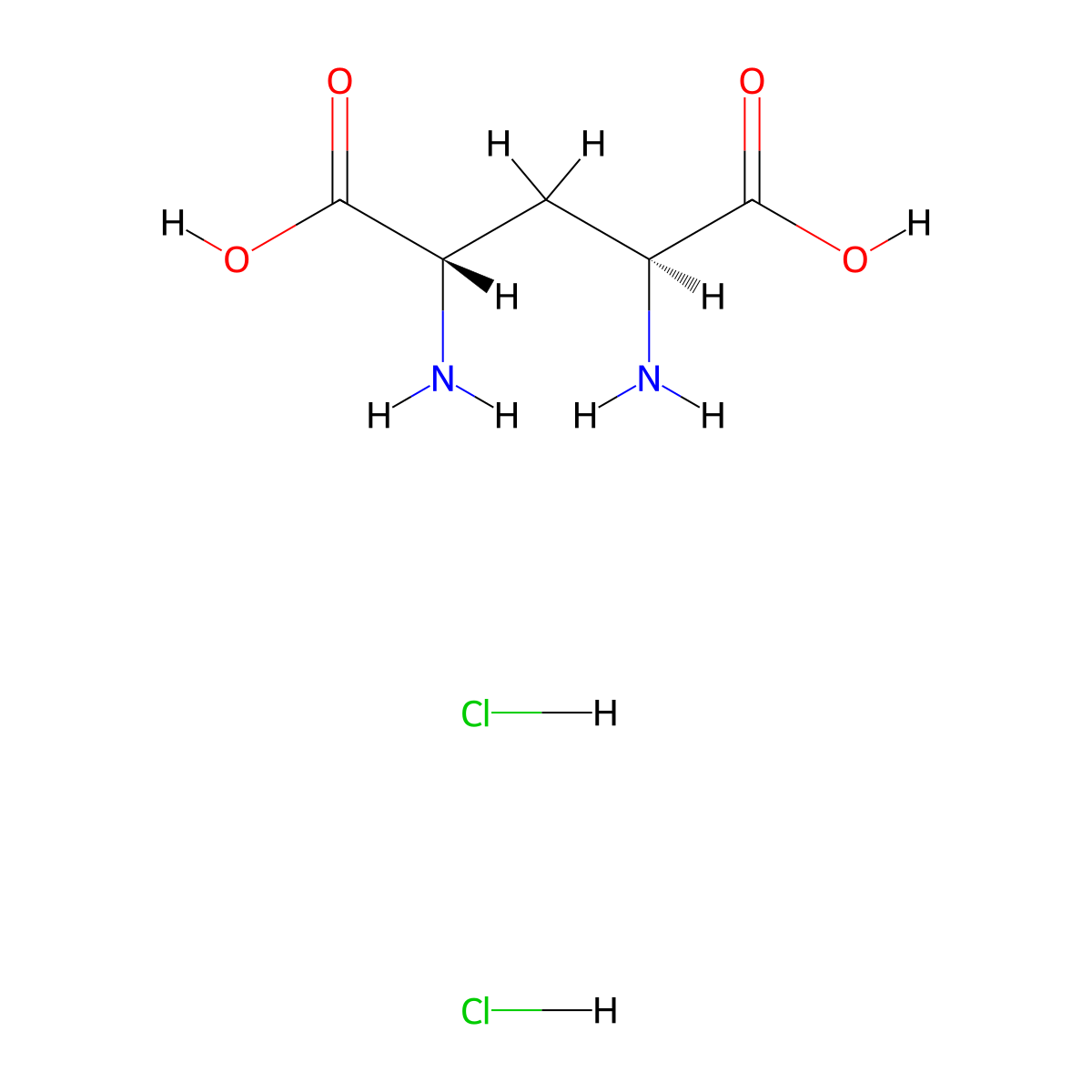 (2S,4S)-2,4-Diaminopentanedioic acid dihydrochloride molecular structure, CAS 159206-44-7