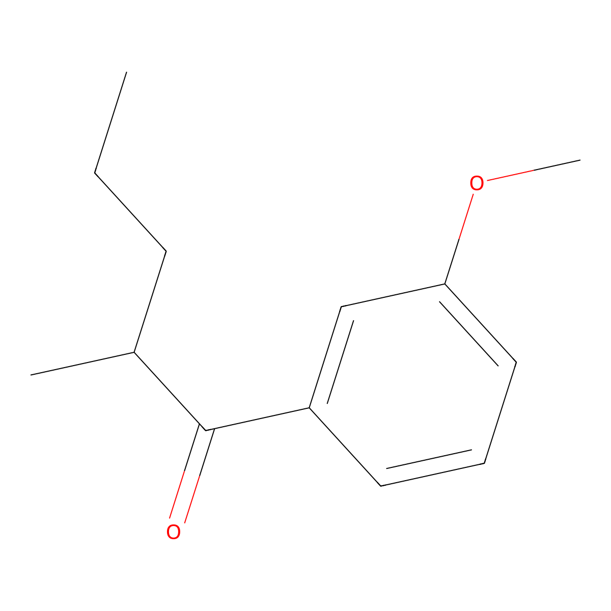 1-(3-Methoxyphenyl)-2-methyl-1-pentanone molecular structure, CAS 1592075-83-6