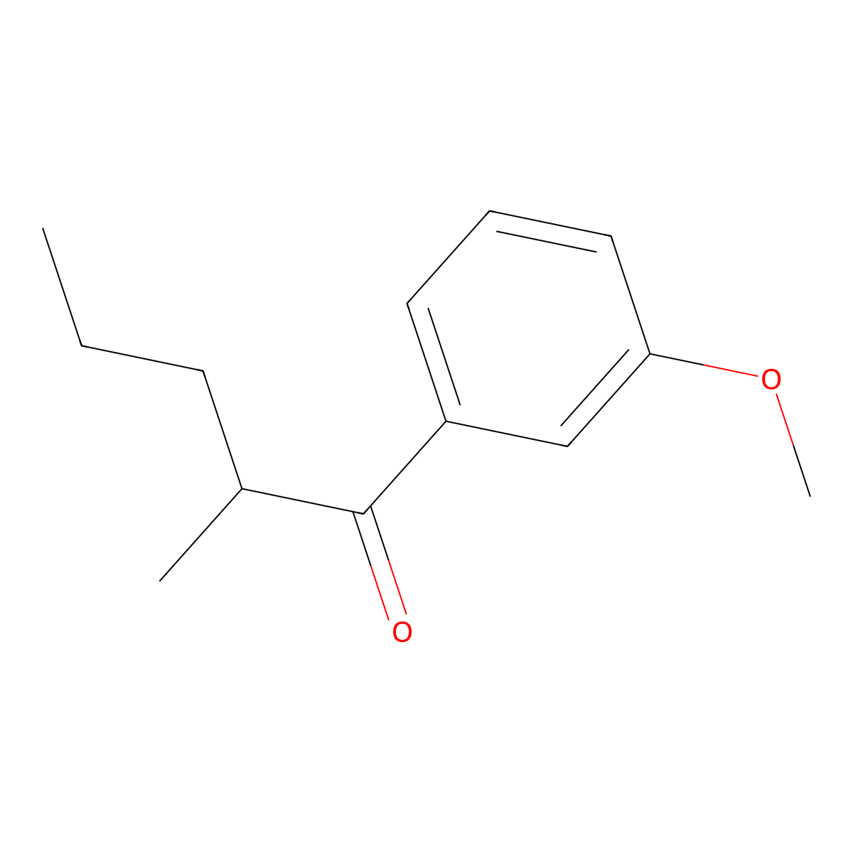 1-(3-Methoxyphenyl)-2-methyl-1-pentanone molecular structure, CAS 1592075-83-6