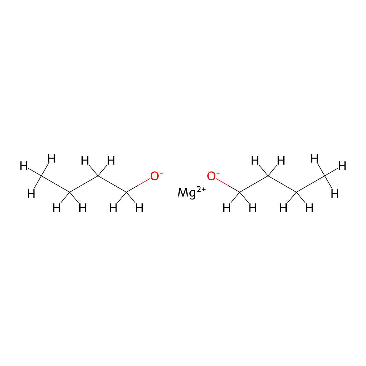 1-Butanol, magnesium salt (2:1) molecular structure, CAS 15921-15-0