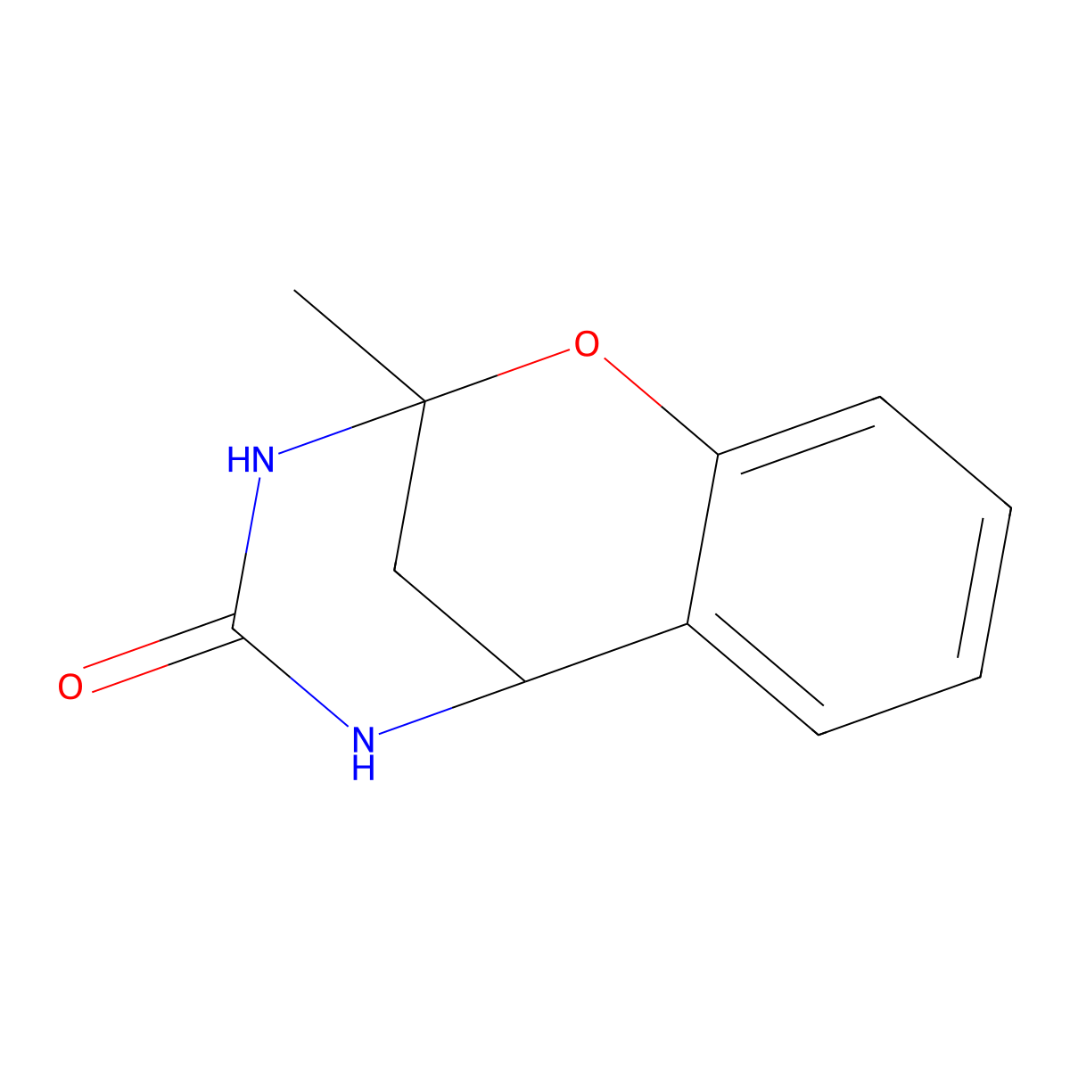 9-Methyl-8-oxa-10,12-diazatricyclo[7.3.1.0,2,7]trideca-2,4,6-trien-11-one molecular structure, CAS 159211-12-8