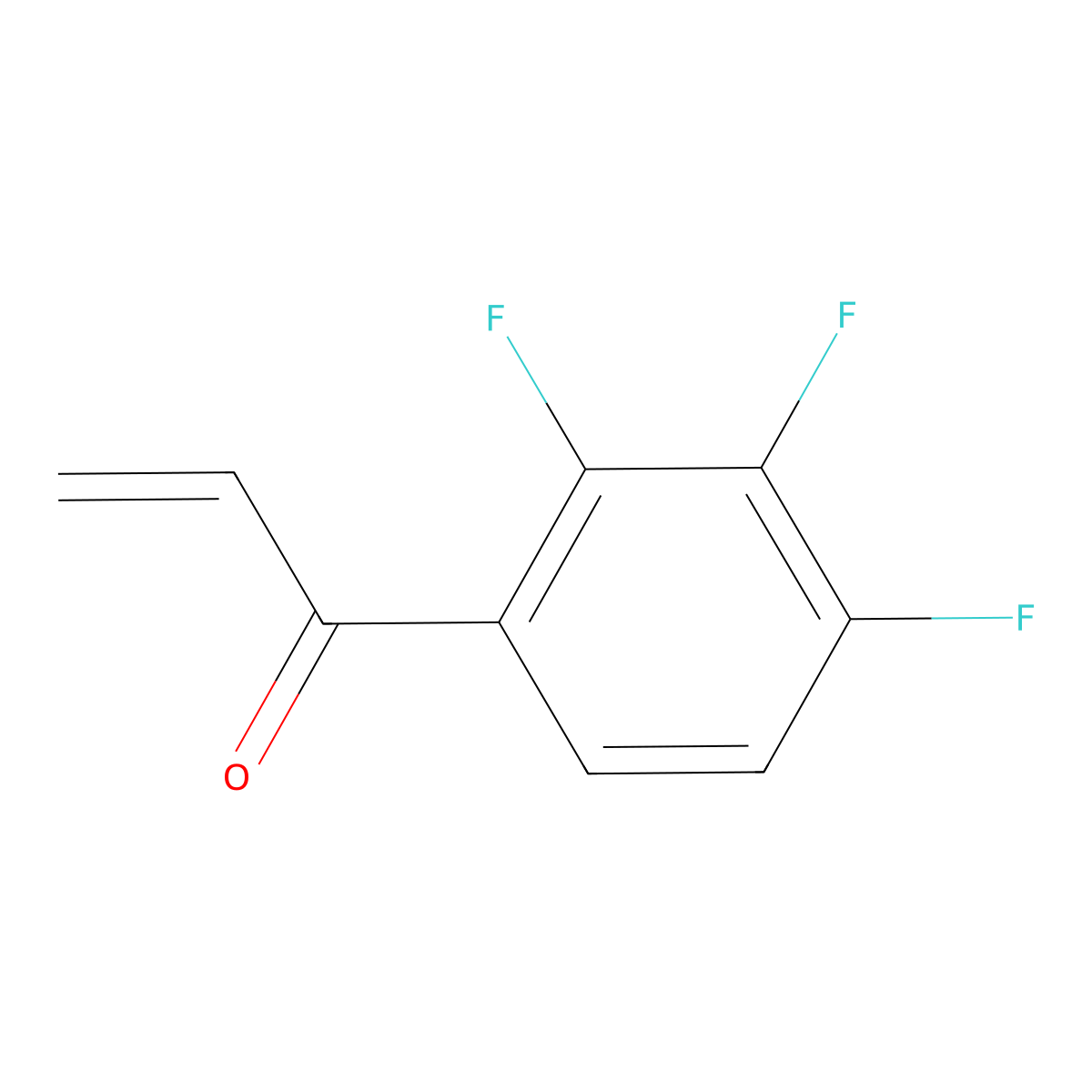 1-(2,3,4-Trifluorophenyl)prop-2-en-1-one molecular structure, CAS 1592314-22-1