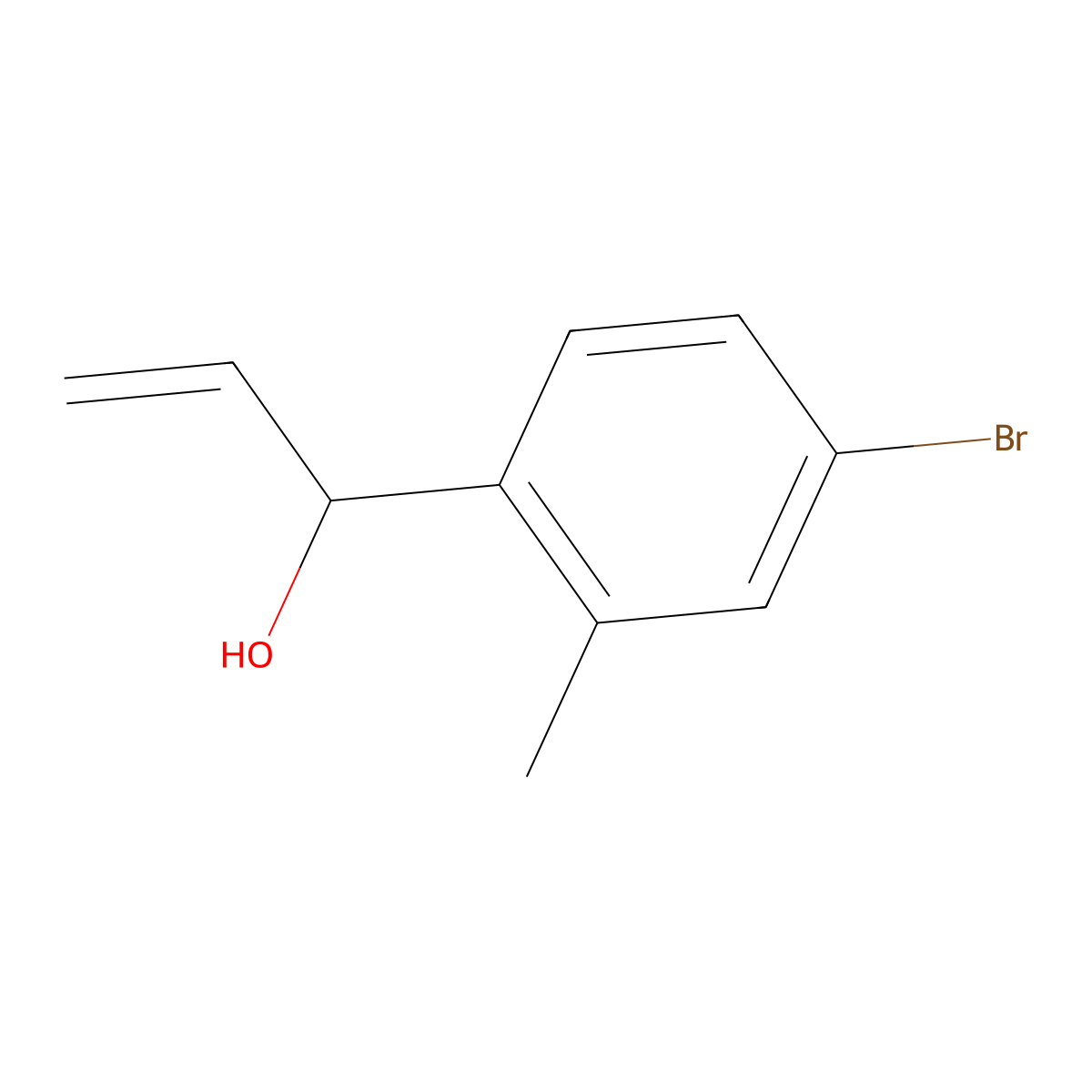 1-(4-Bromo-2-methylphenyl)prop-2-en-1-ol molecular structure, CAS 1592324-88-3
