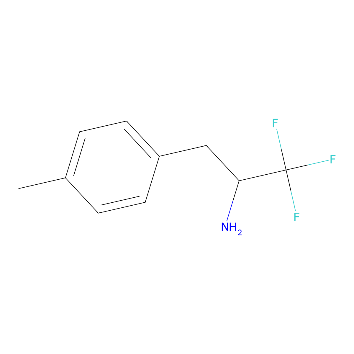 1,1,1-Trifluoro-3-(p-tolyl)propan-2-amine molecular structure, CAS 1592342-13-6