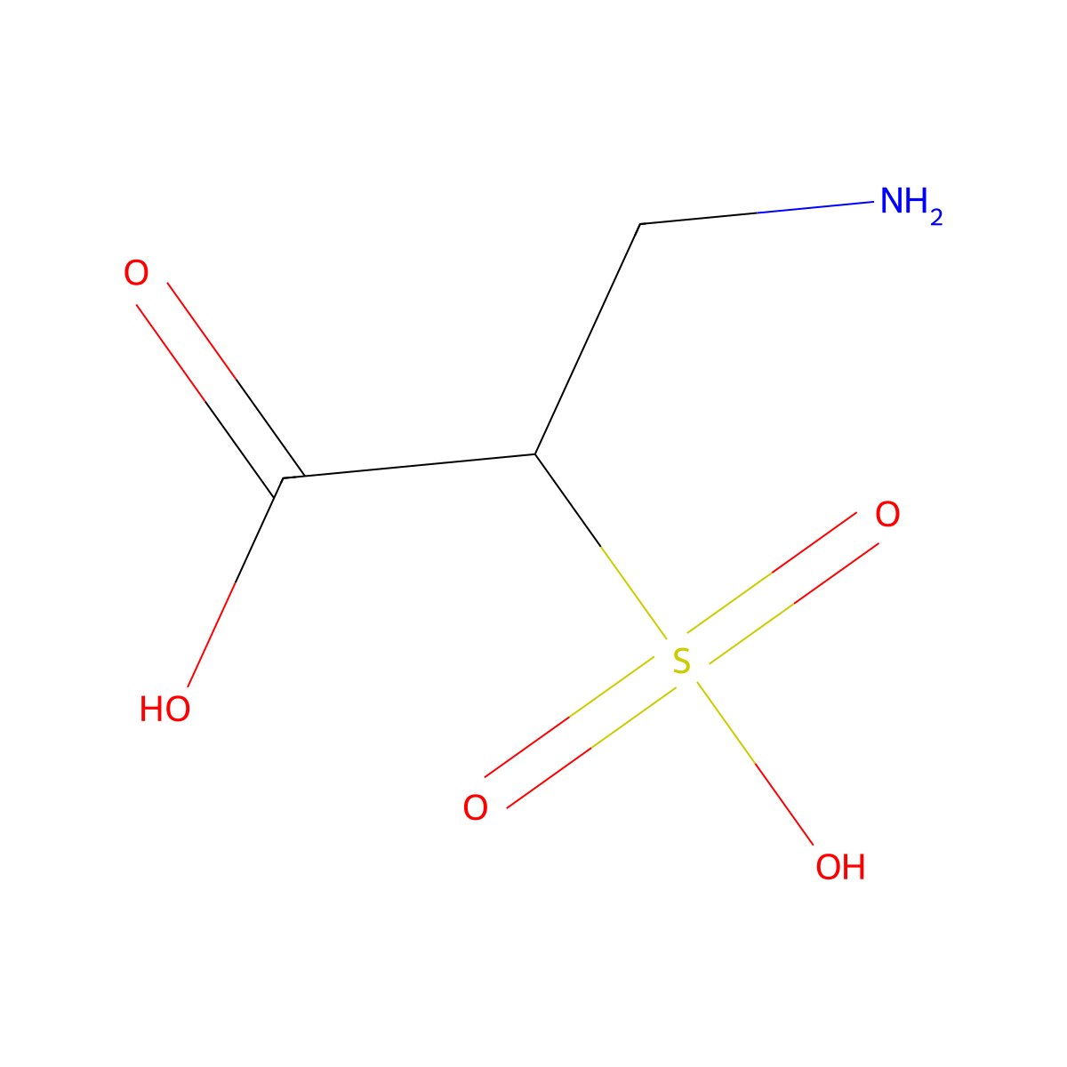 3-Amino-2-sulfopropanoic acid molecular structure, CAS 15924-28-4