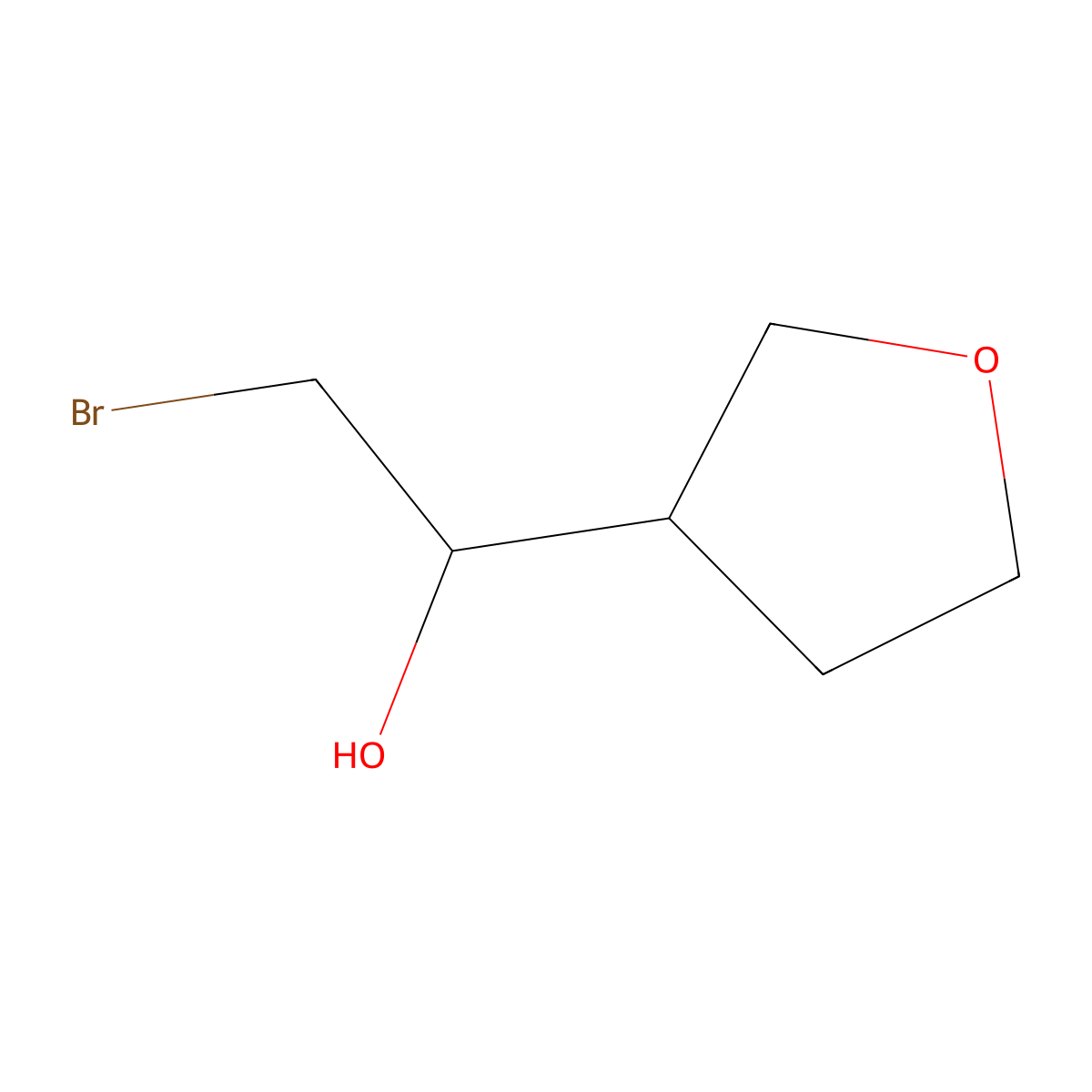 2-Bromo-1-(oxolan-3-yl)ethan-1-ol molecular structure, CAS 1592401-32-5