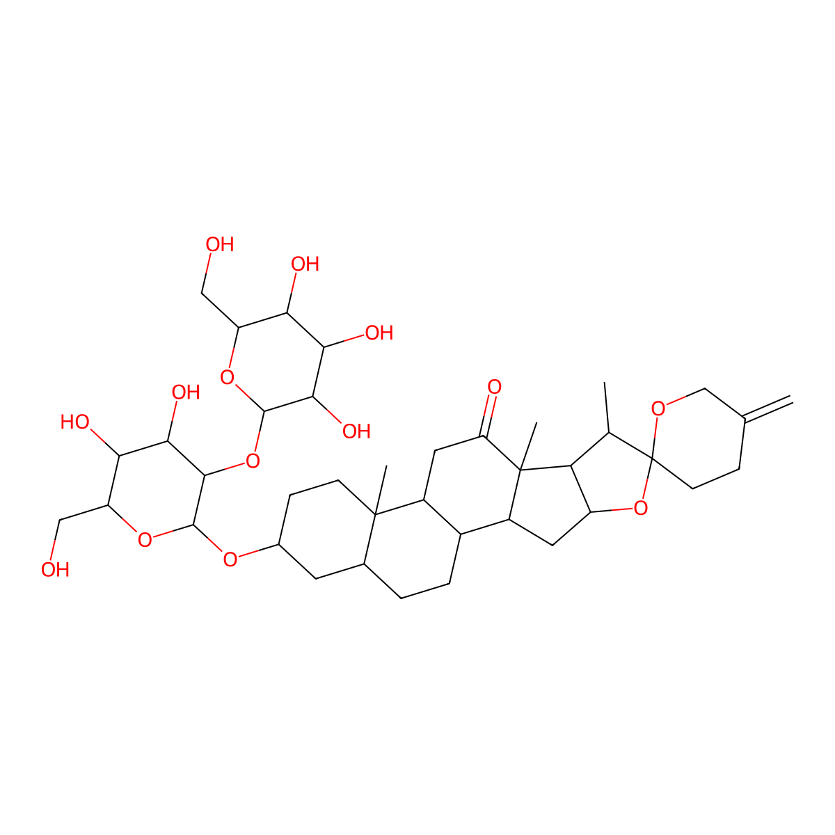 25(27)-ene-elephanoside H molecular structure, CAS 1592406-40-0