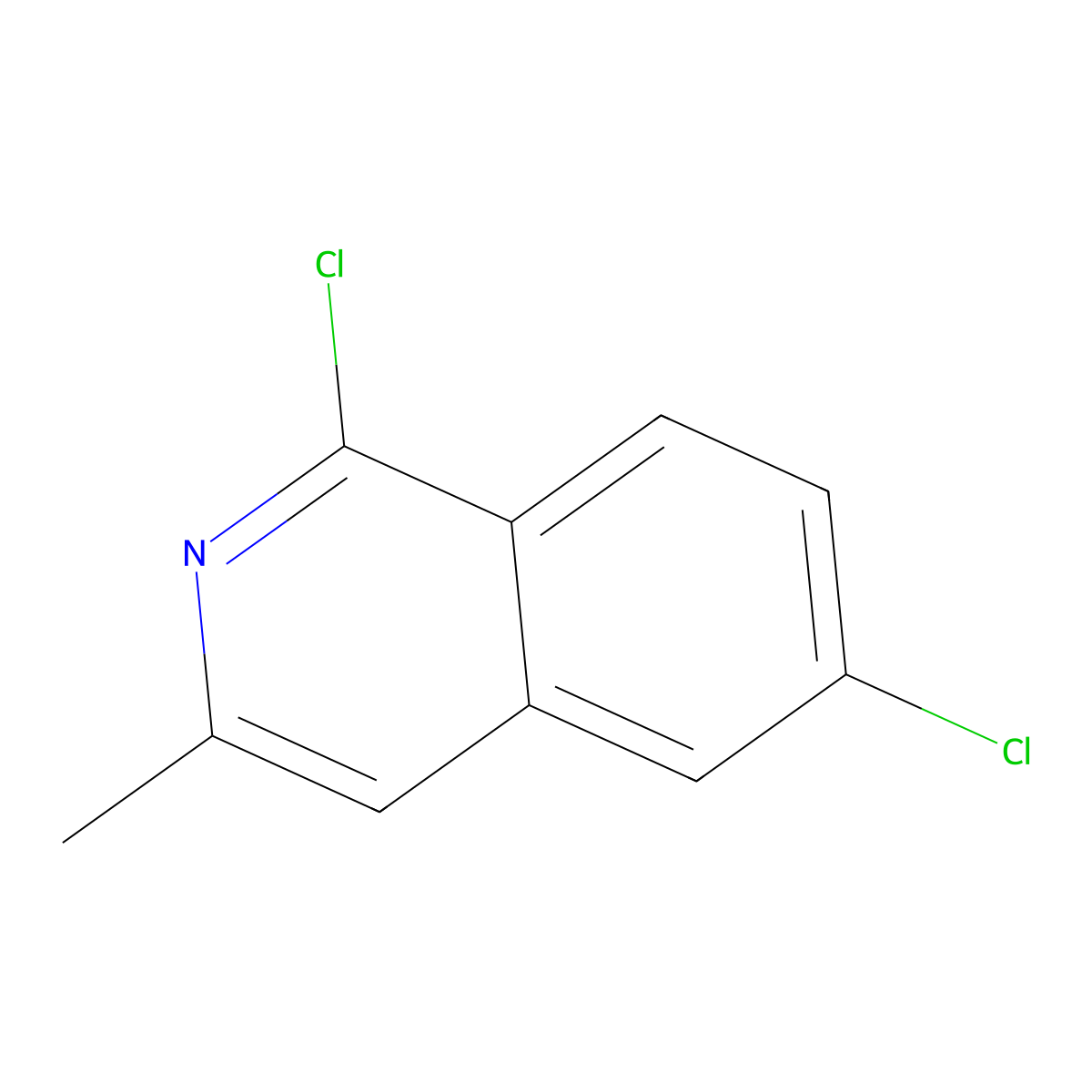 1,6-Dichloro-3-methylisoquinoline molecular structure, CAS 1592419-59-4