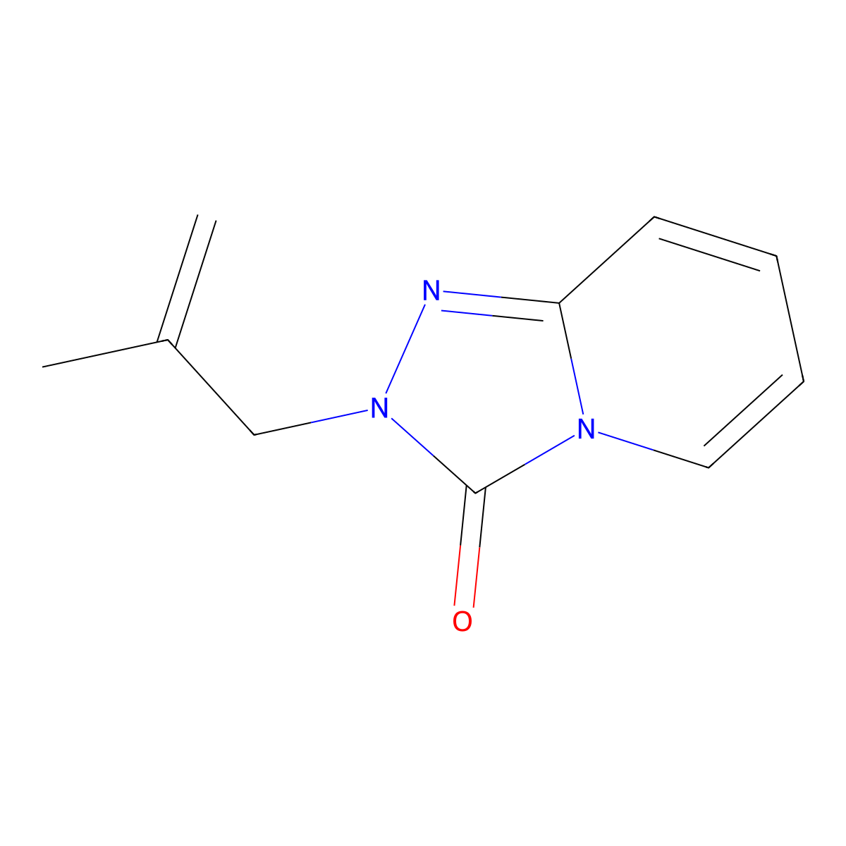 2-(2-methylprop-2-en-1-yl)-2H,3H-[1,2,4]triazolo[4,3-a]pyridin-3-one molecular structure, CAS 1592435-04-5