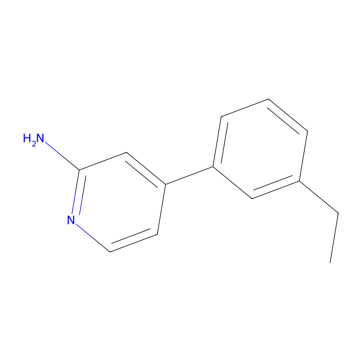 4-(3-Ethylphenyl)-2-pyridinamine molecular structure, CAS 1592522-14-9