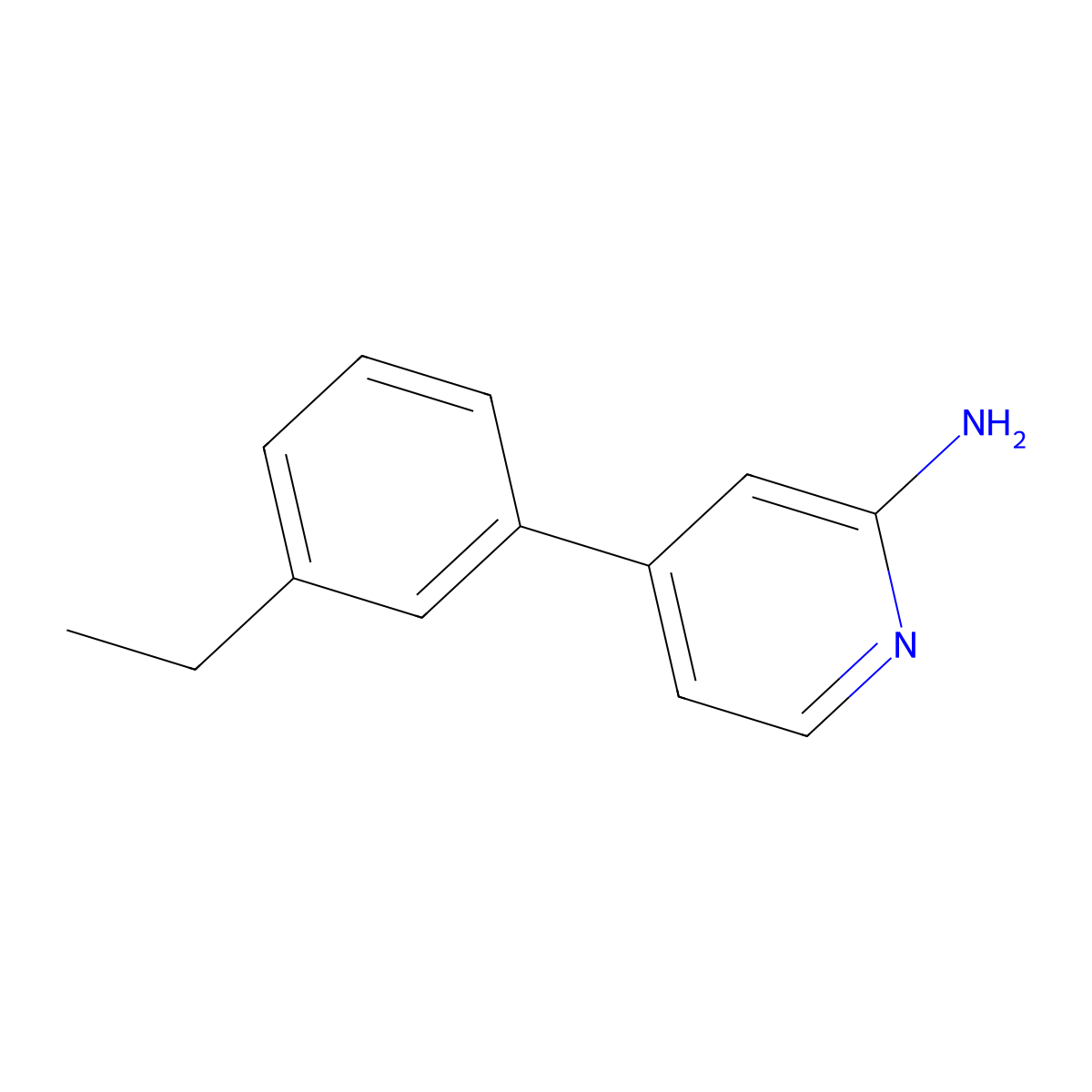 4-(3-Ethylphenyl)-2-pyridinamine molecular structure, CAS 1592522-14-9