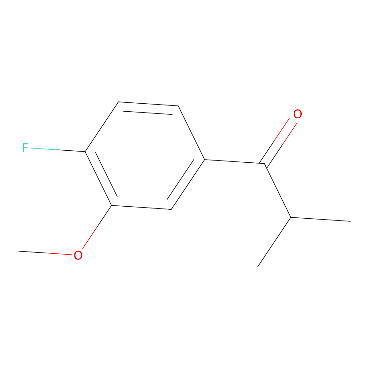 1-(4-Fluoro-3-methoxyphenyl)-2-methyl-1-propanone molecular structure, CAS 1592524-71-4