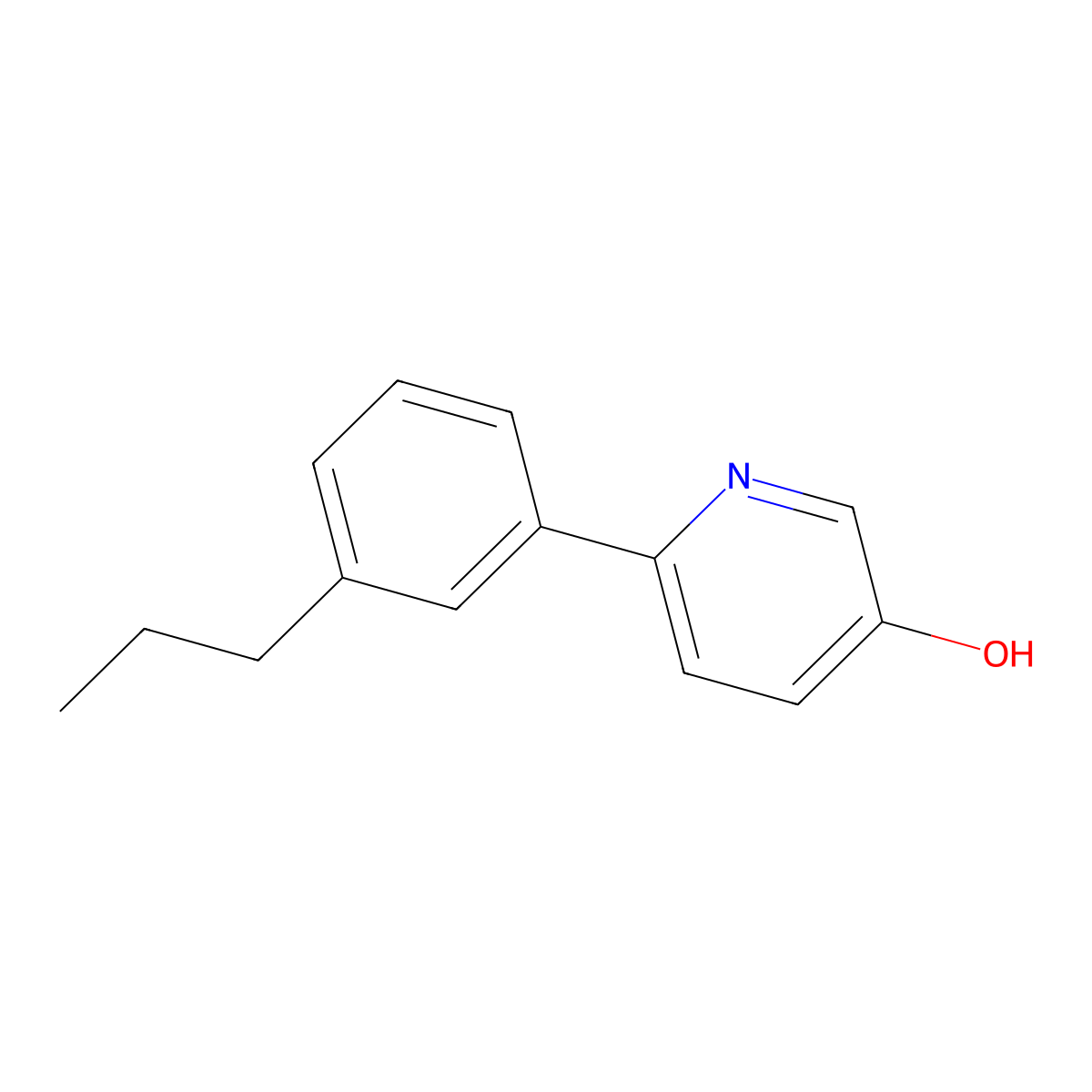 6-(3-Propylphenyl)-3-pyridinol molecular structure, CAS 1592525-50-2