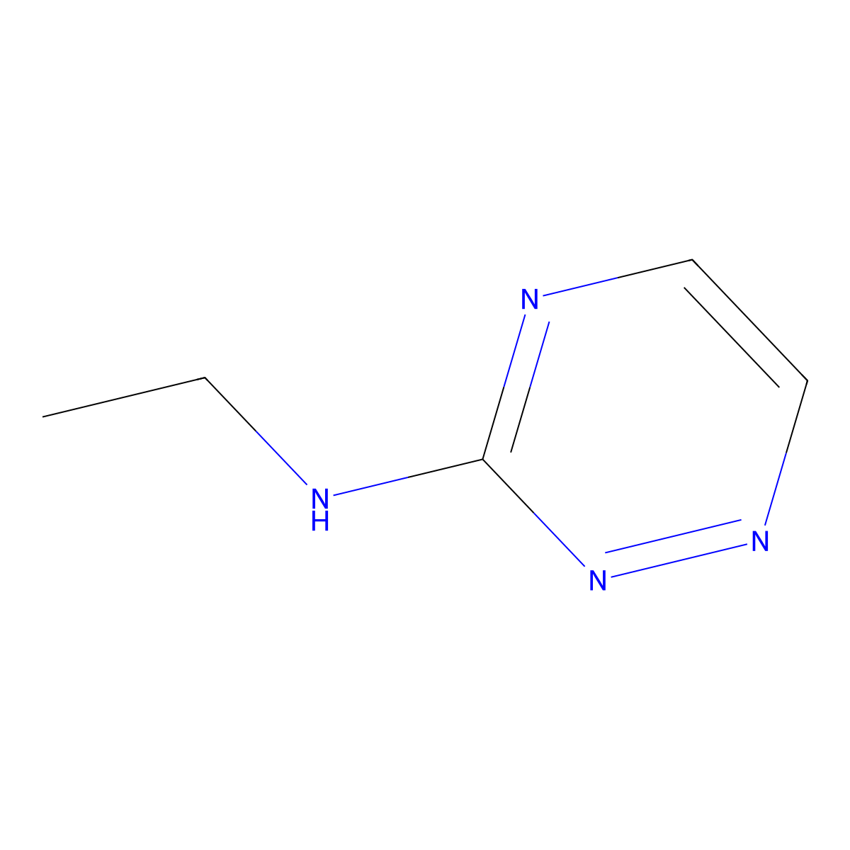 N-ethyl-1,2,4-triazin-3-amine molecular structure, CAS 1592564-63-0